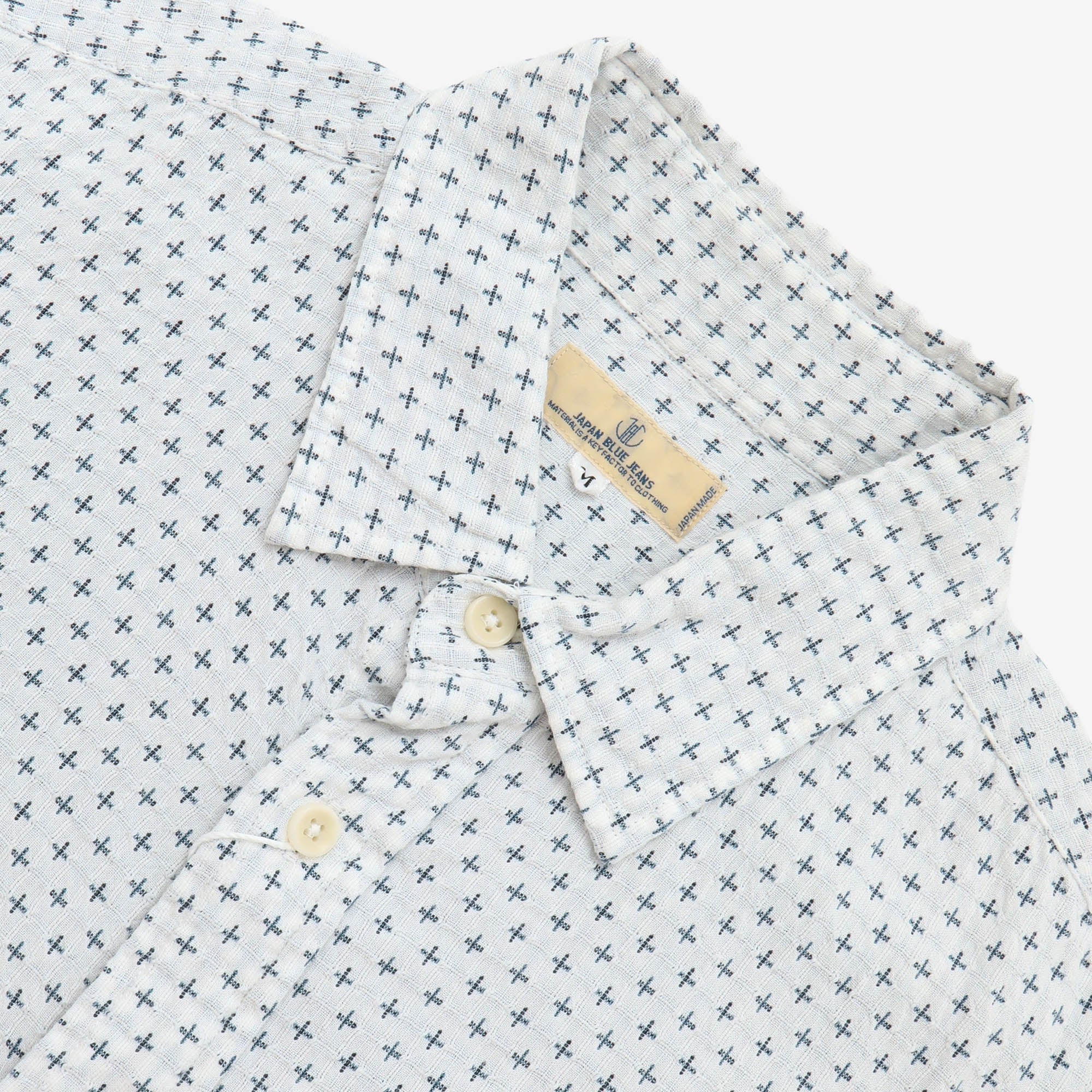 Shijira Weave Sashiko Pattern Shirt