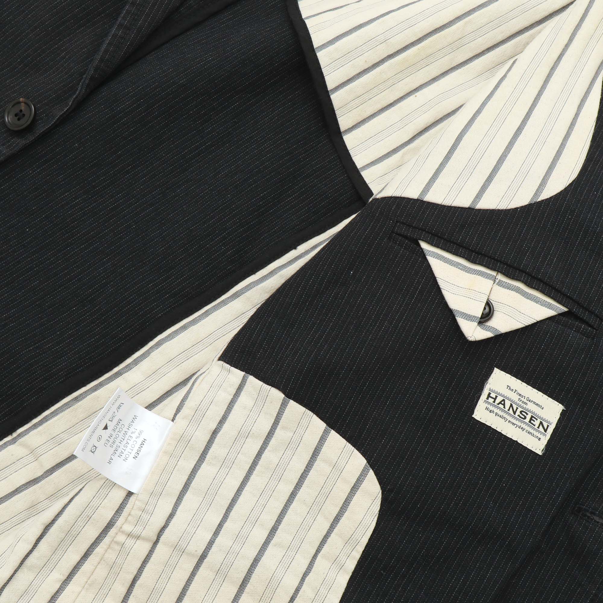 Pinstriped Cotton Blazer