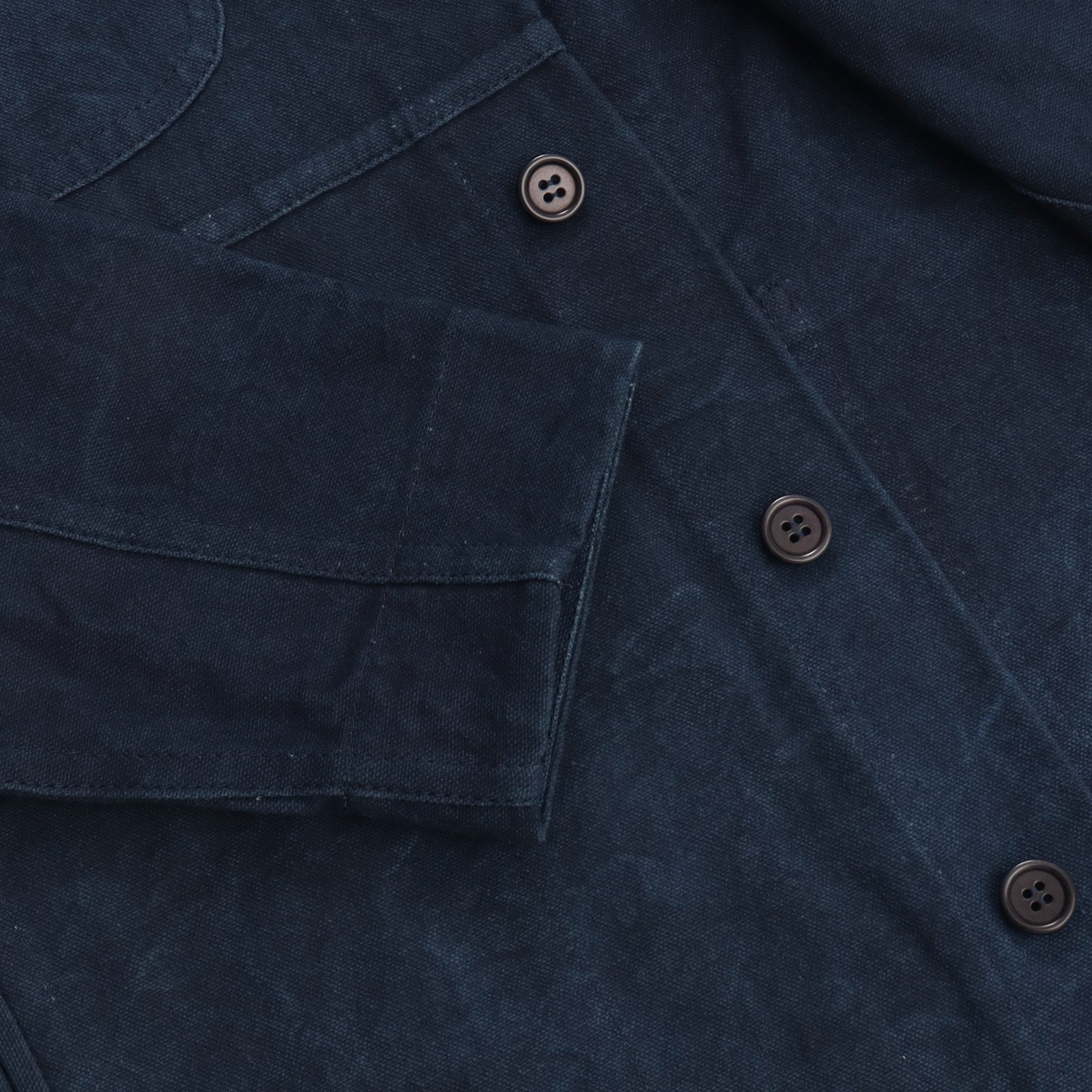 Indigo-Dyed Overcoat