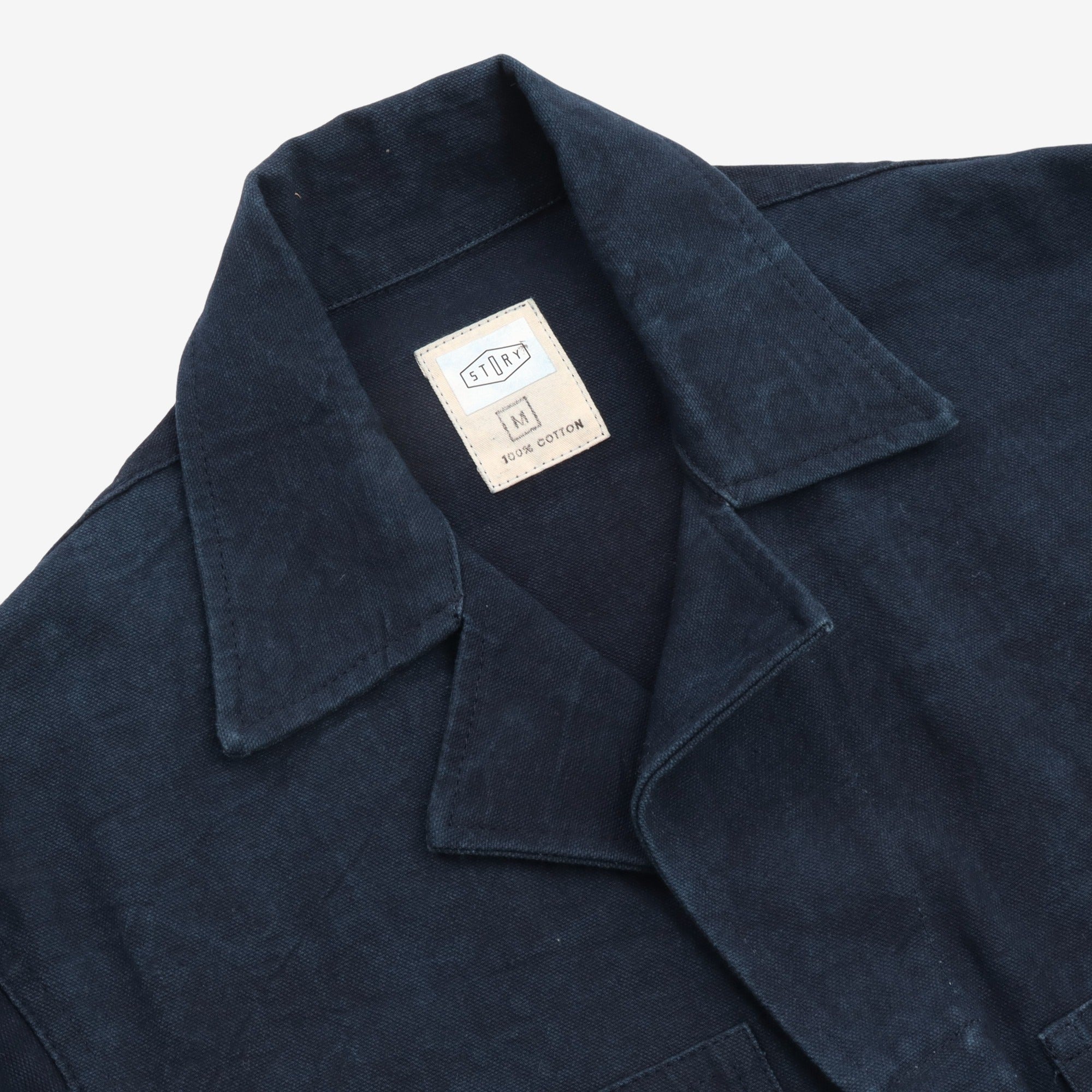 Indigo-Dyed Overcoat