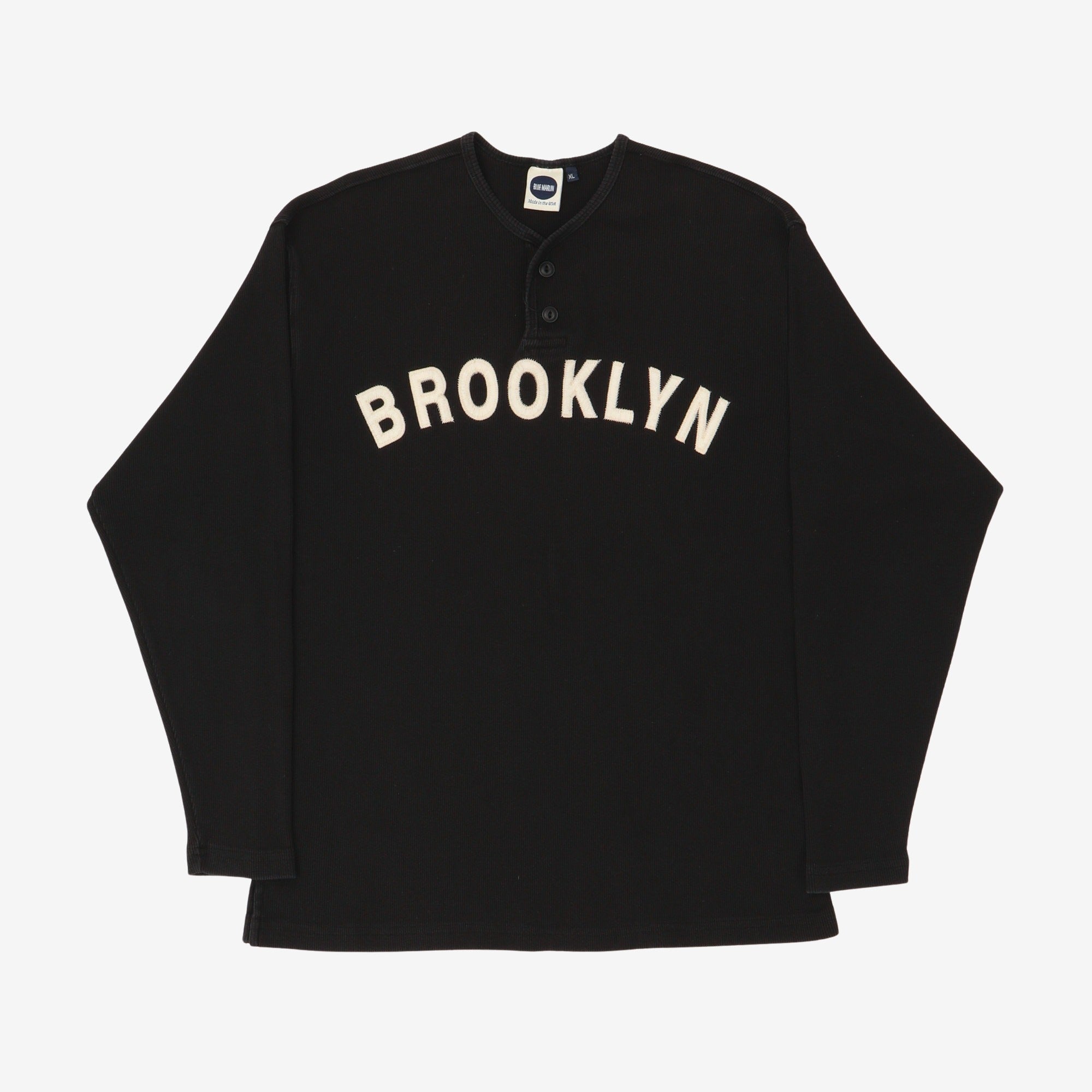 Brooklyn Long Sleeved Ribbed Henley
