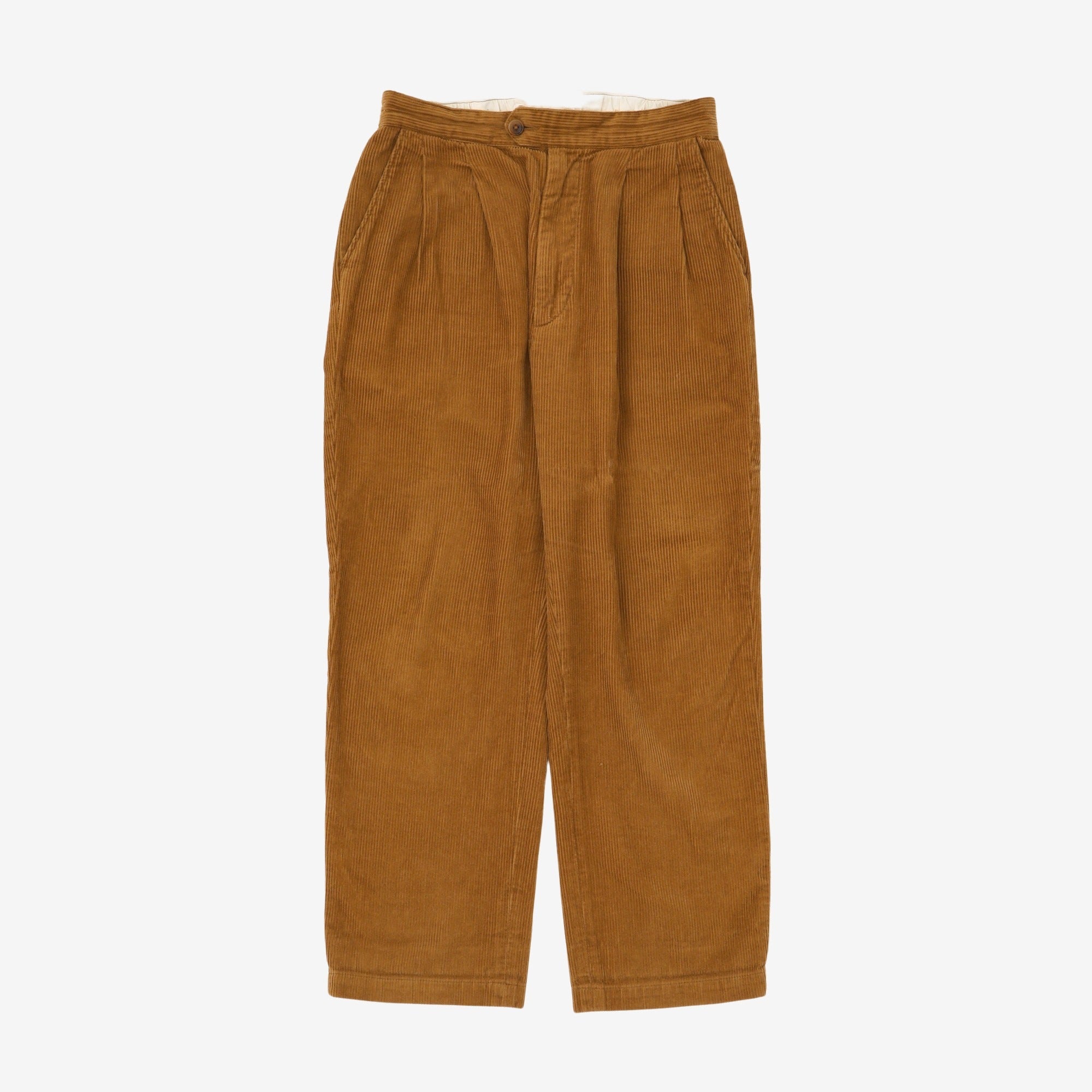 Pleated Corduroy Trousers