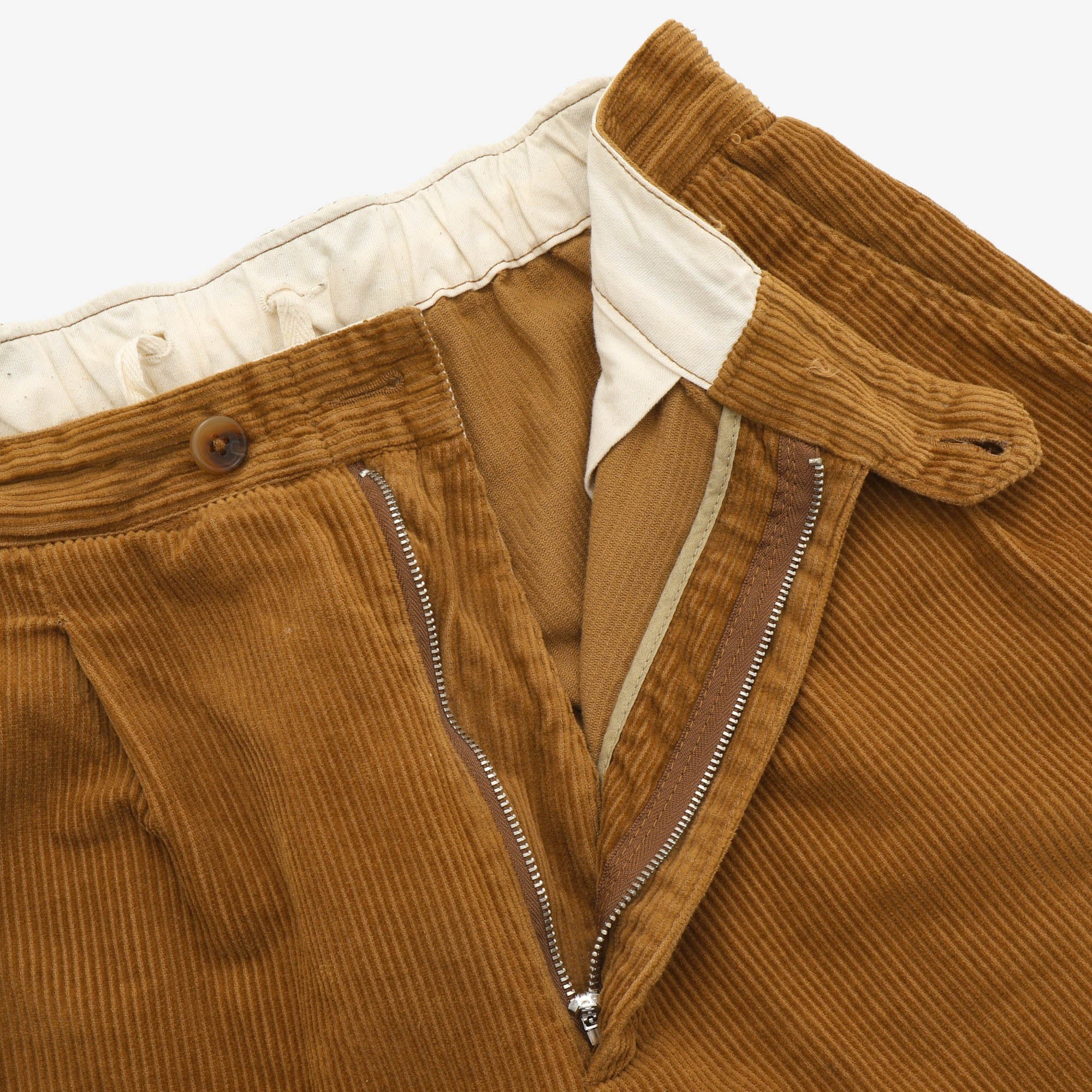 Pleated Corduroy Trousers