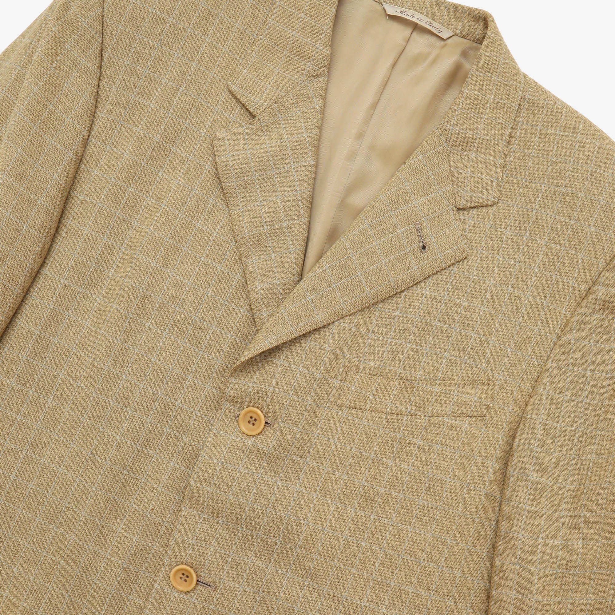 Wool Check Blazer