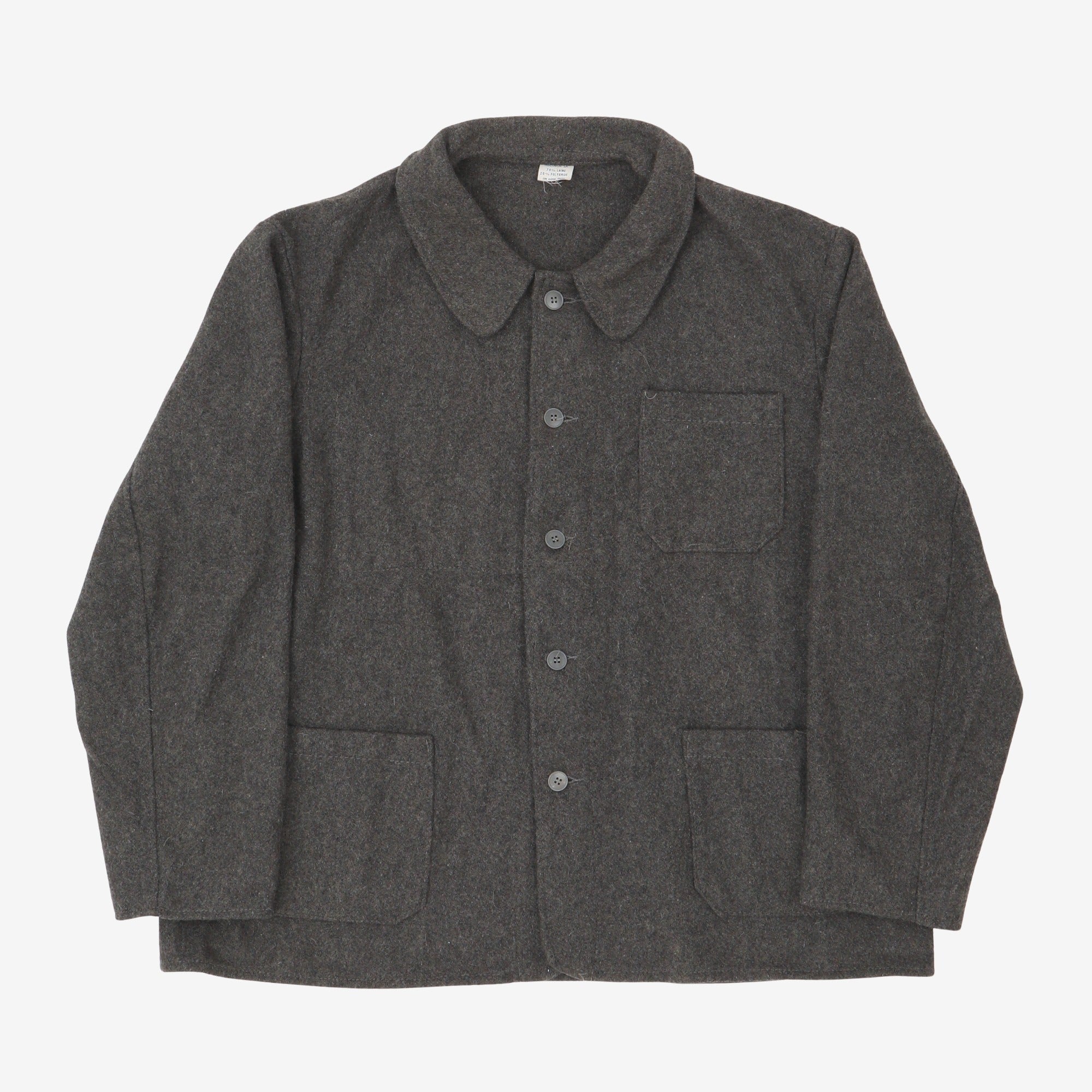 French Wool Blend Chore Coat
