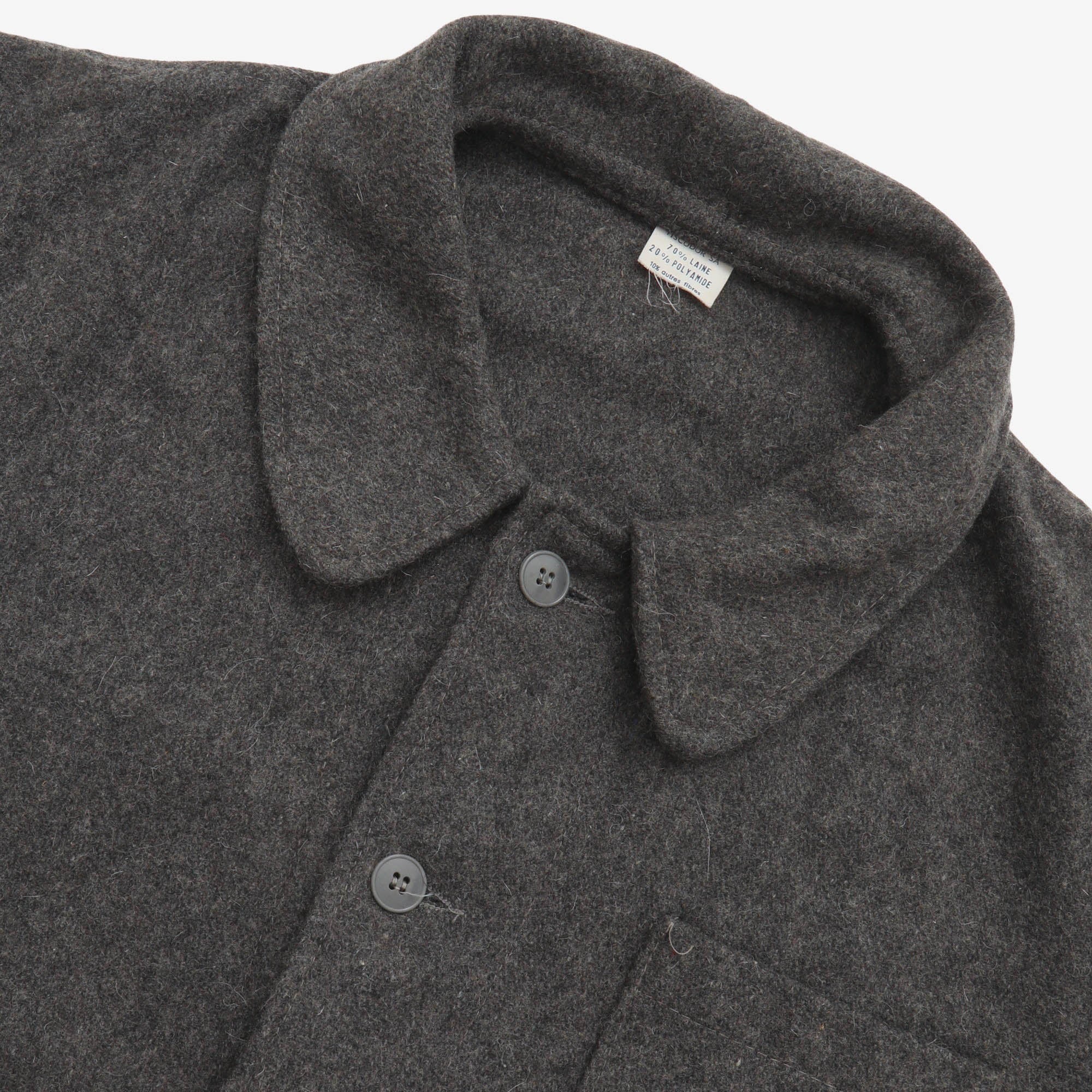 French Wool Blend Chore Coat