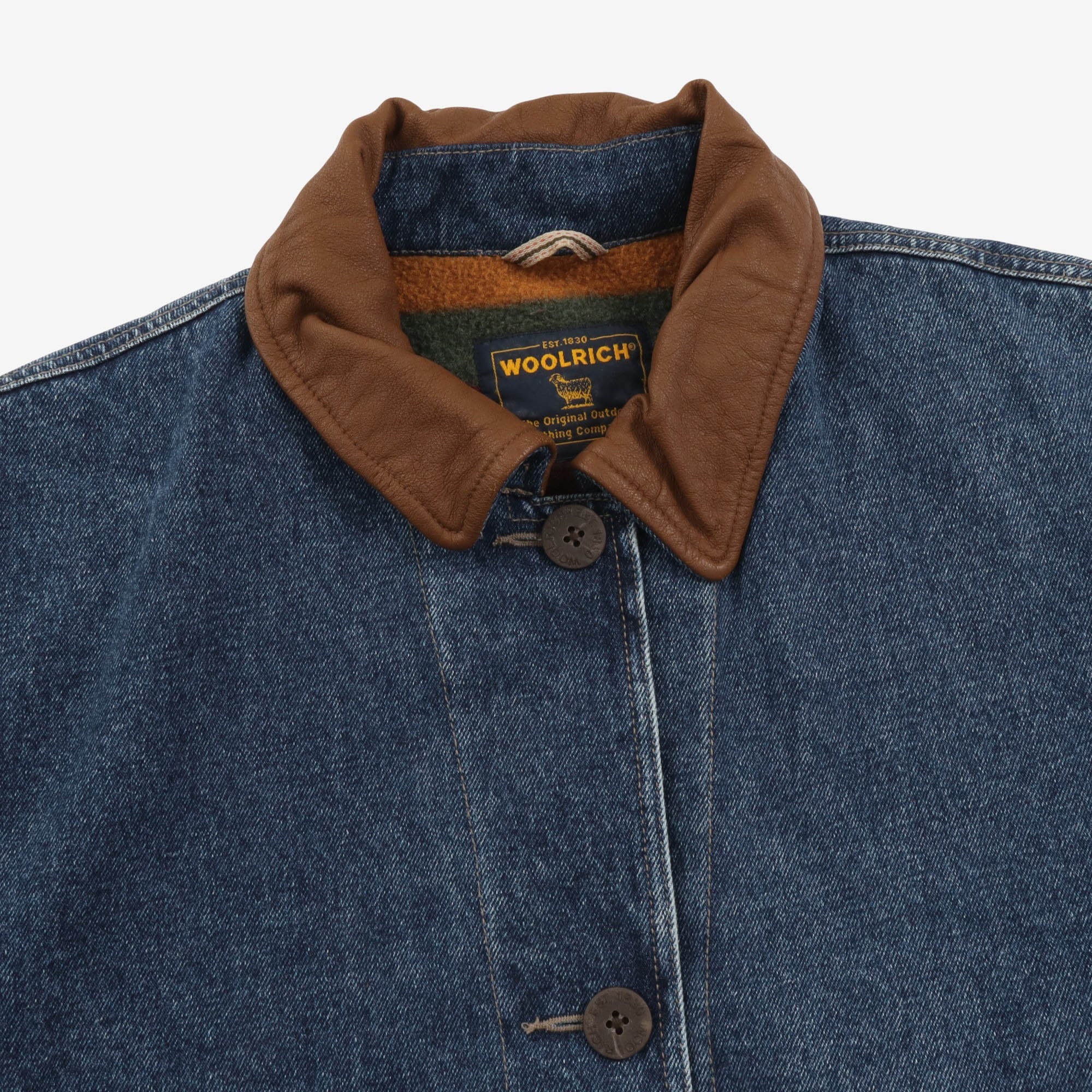 Vintage Fleece Lined Denim Jacket