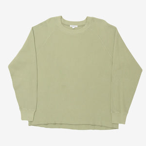 Raglan Sleeve Waffle Knit