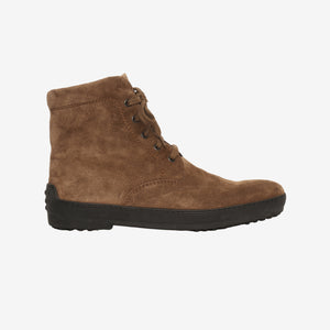 Suede Lace Up Ankle Boot