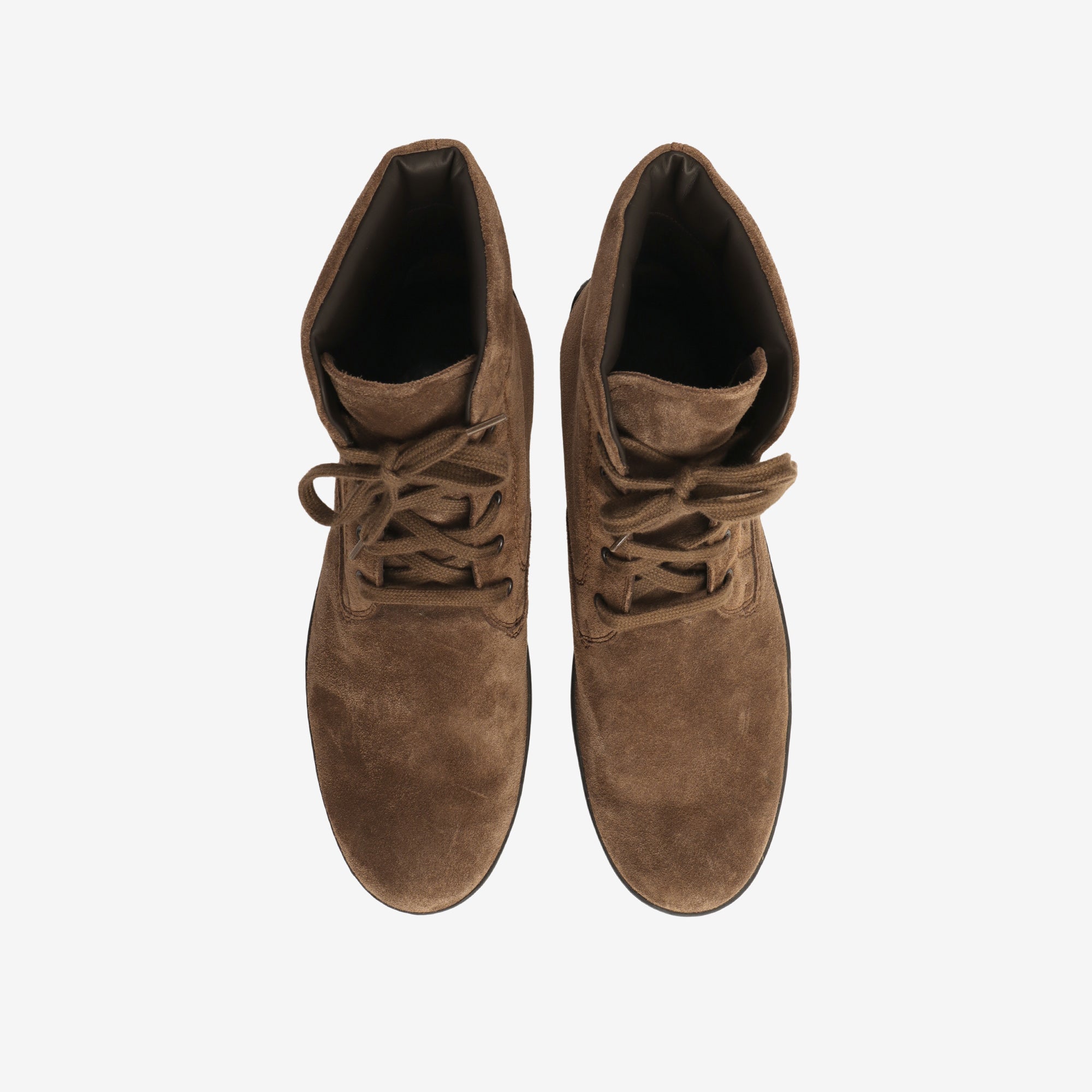 Suede Lace Up Ankle Boot