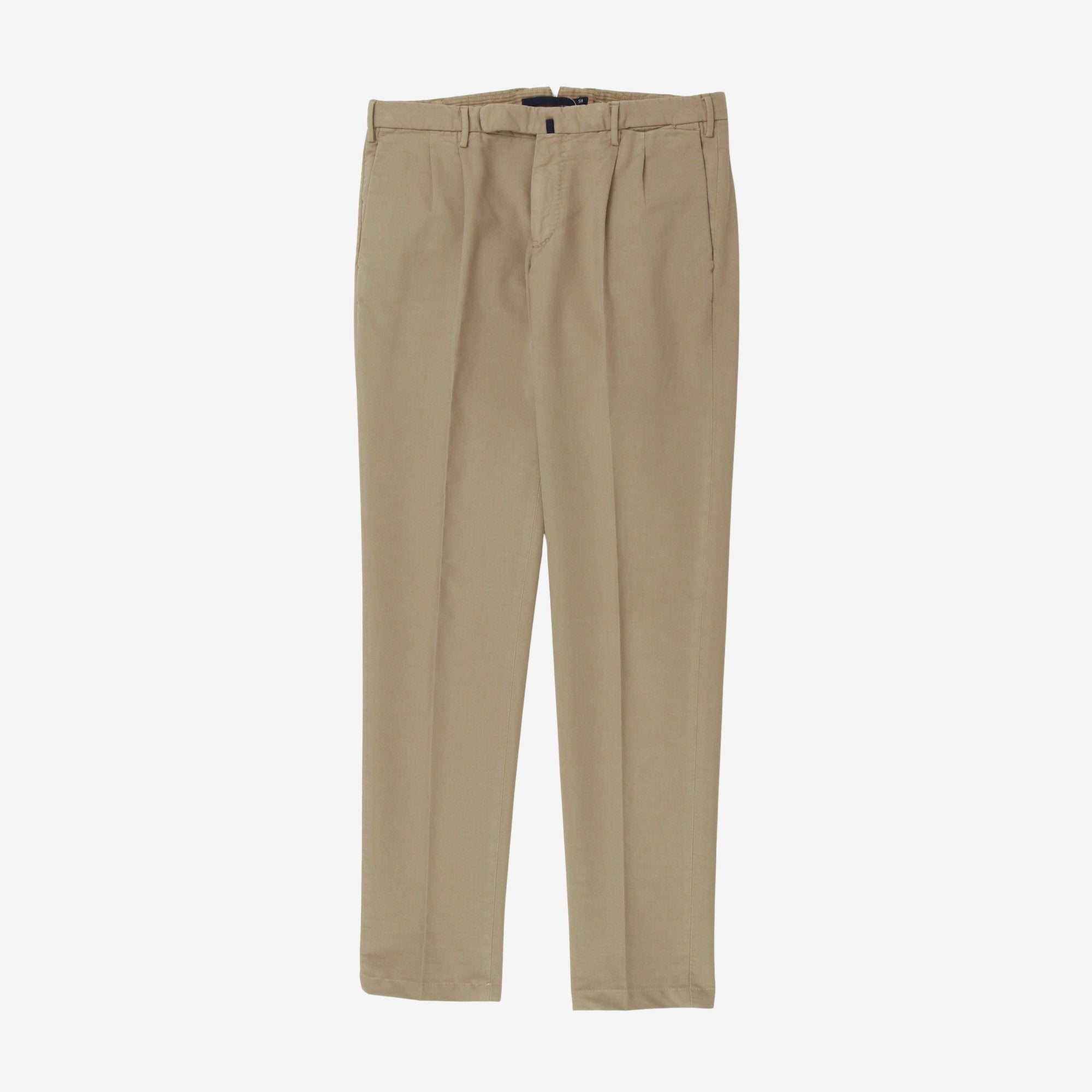Slim Fit Pleated Chino