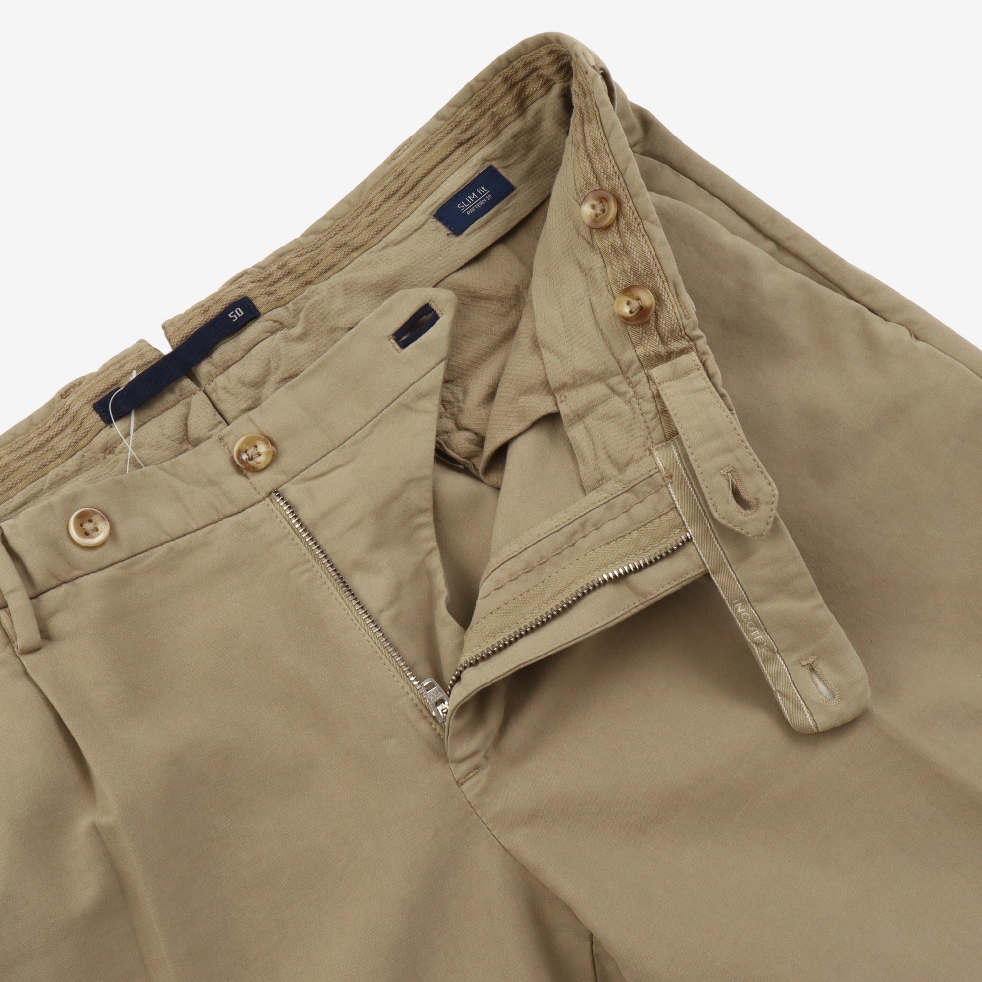 Slim Fit Pleated Chino