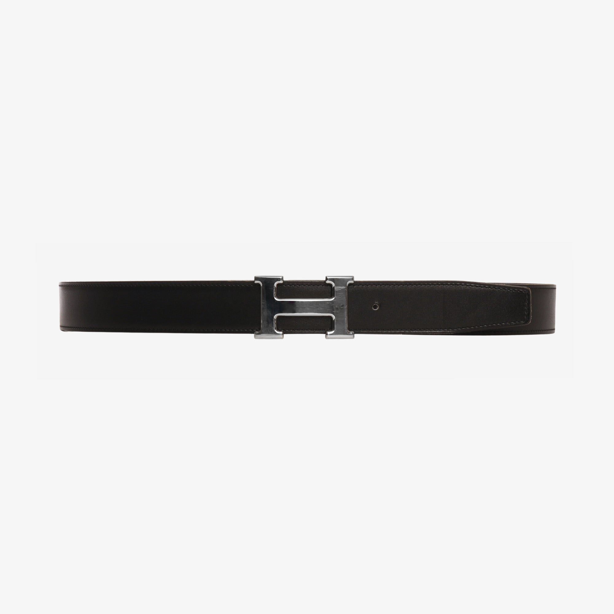 Vintage 90s Reversible Leather Belt + Buckle + Additional Strap