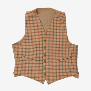 Reversible Moleskin Tweed Check Vest