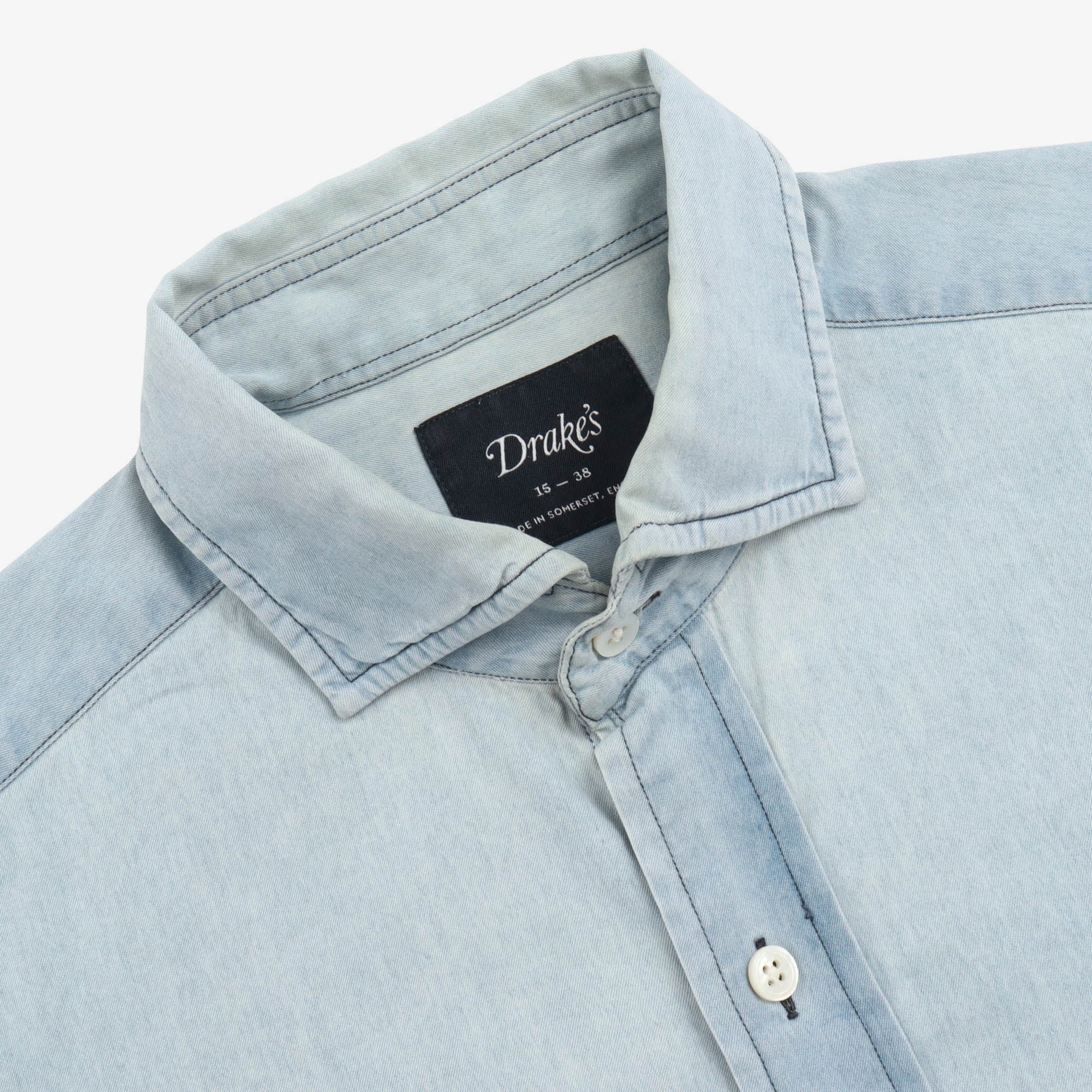 One Pocket Denim Work Shirt