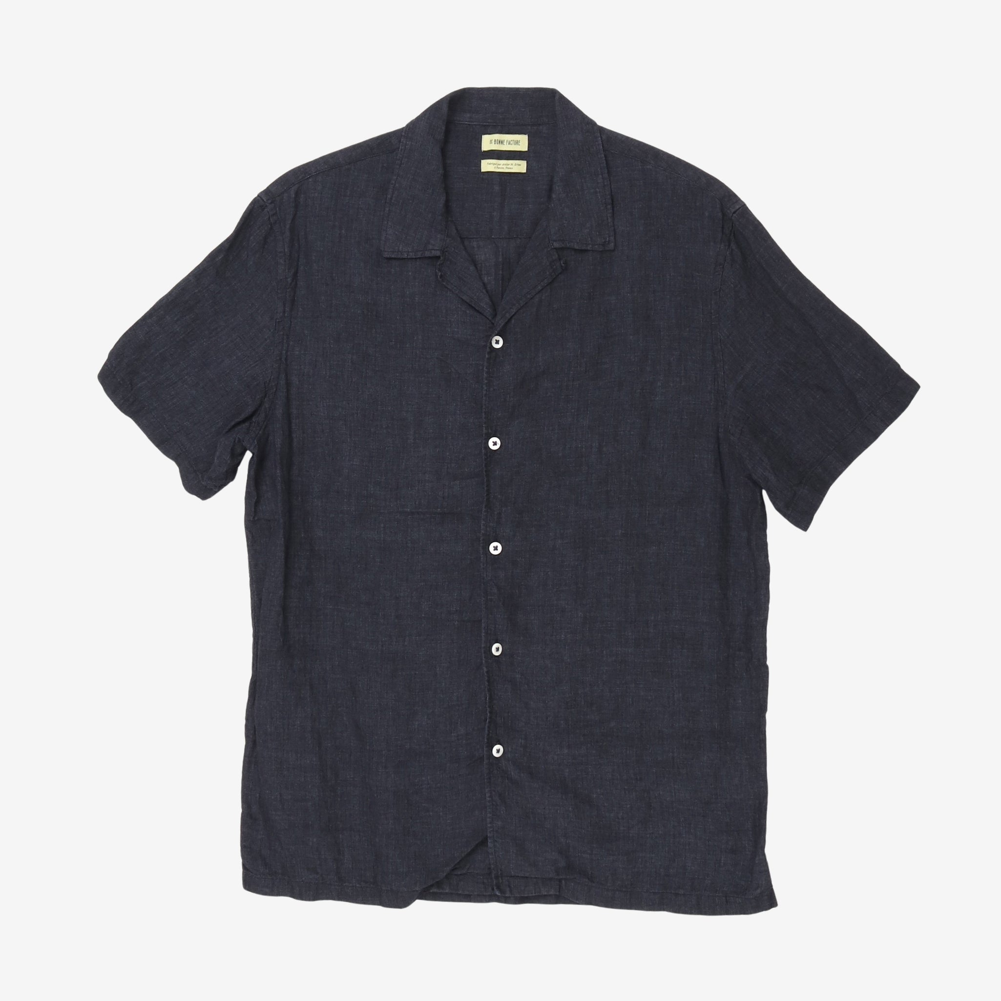 SS Camp Collar Linen Shirt