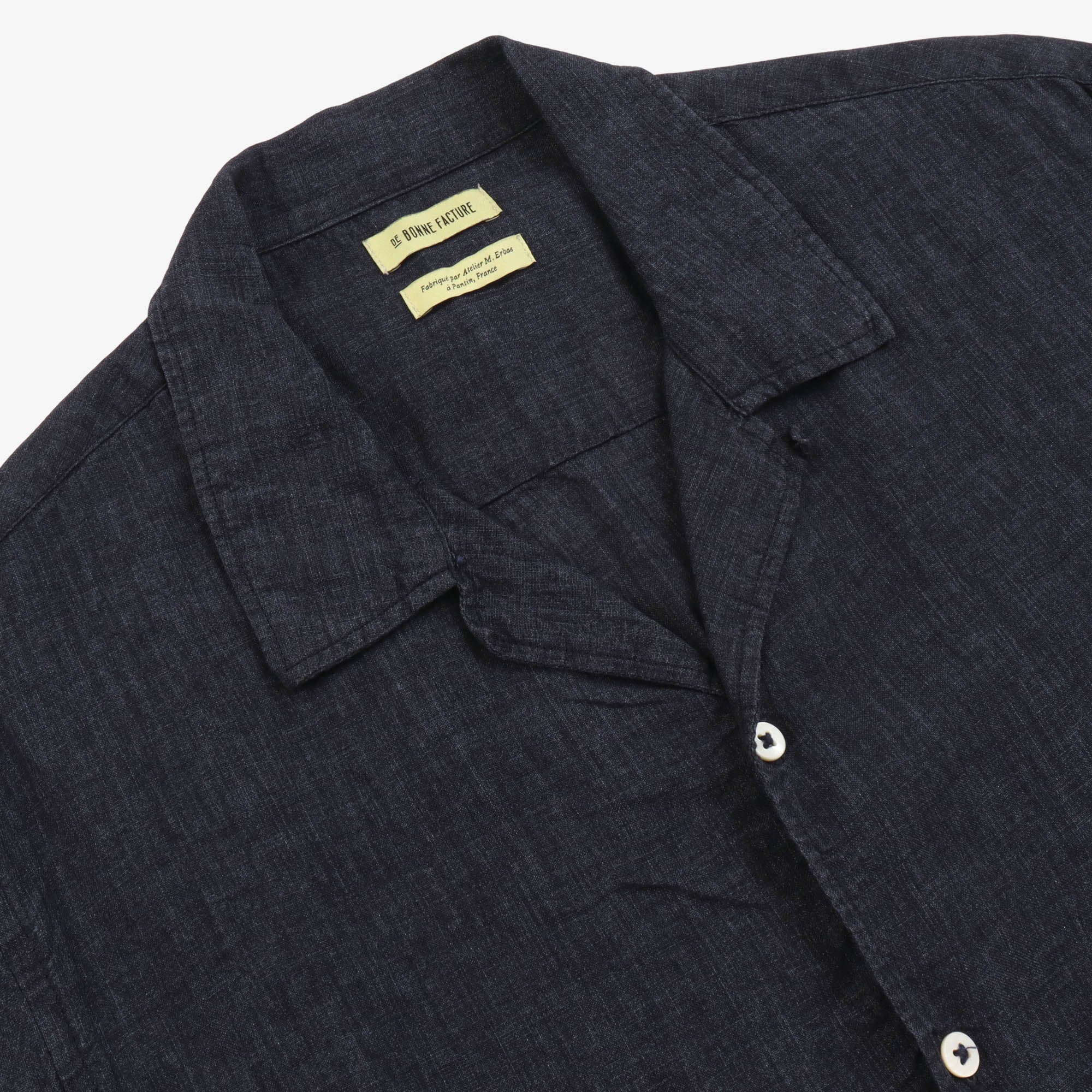 SS Camp Collar Linen Shirt