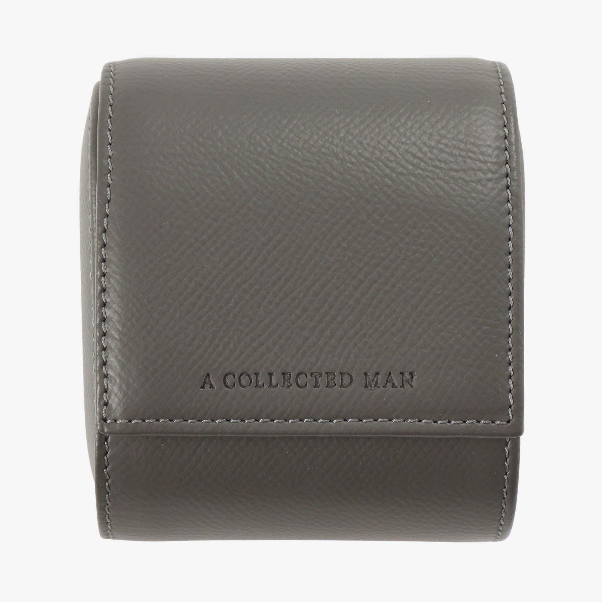 Grained Leather One Watch Roll