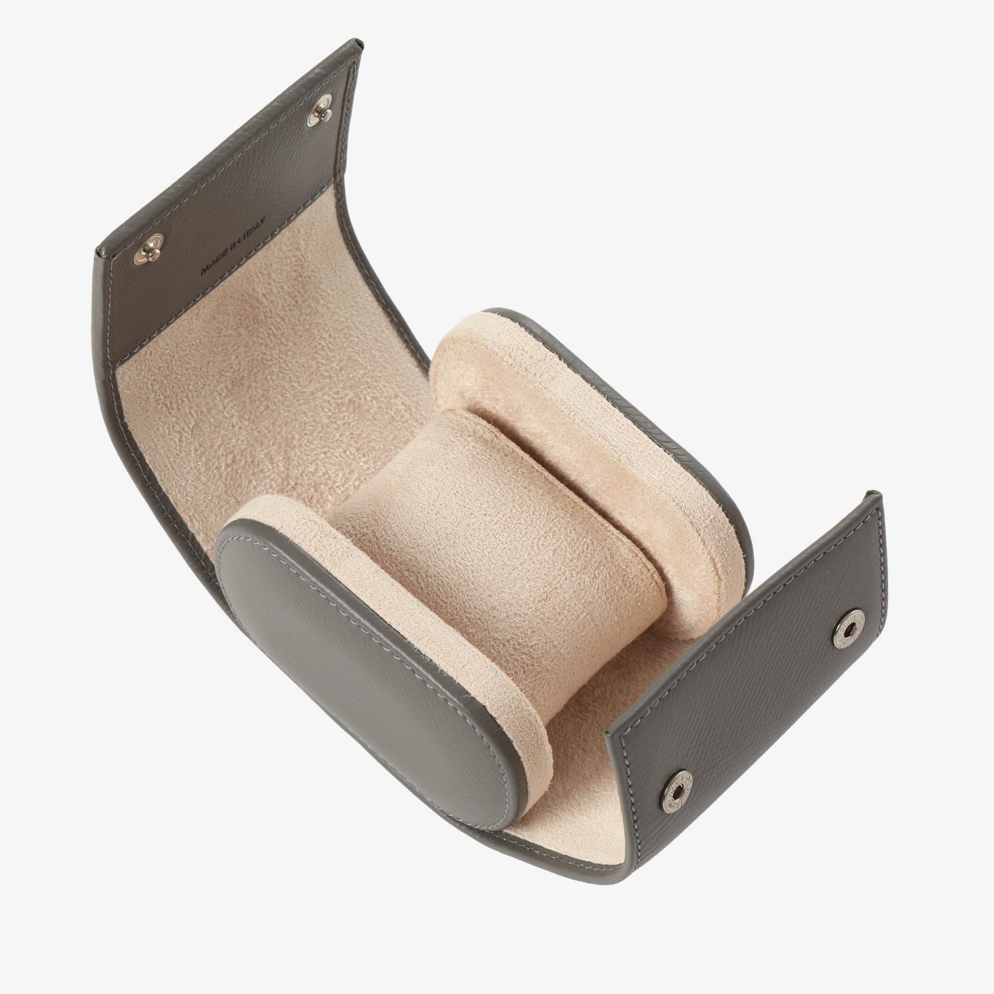 Grained Leather One Watch Roll