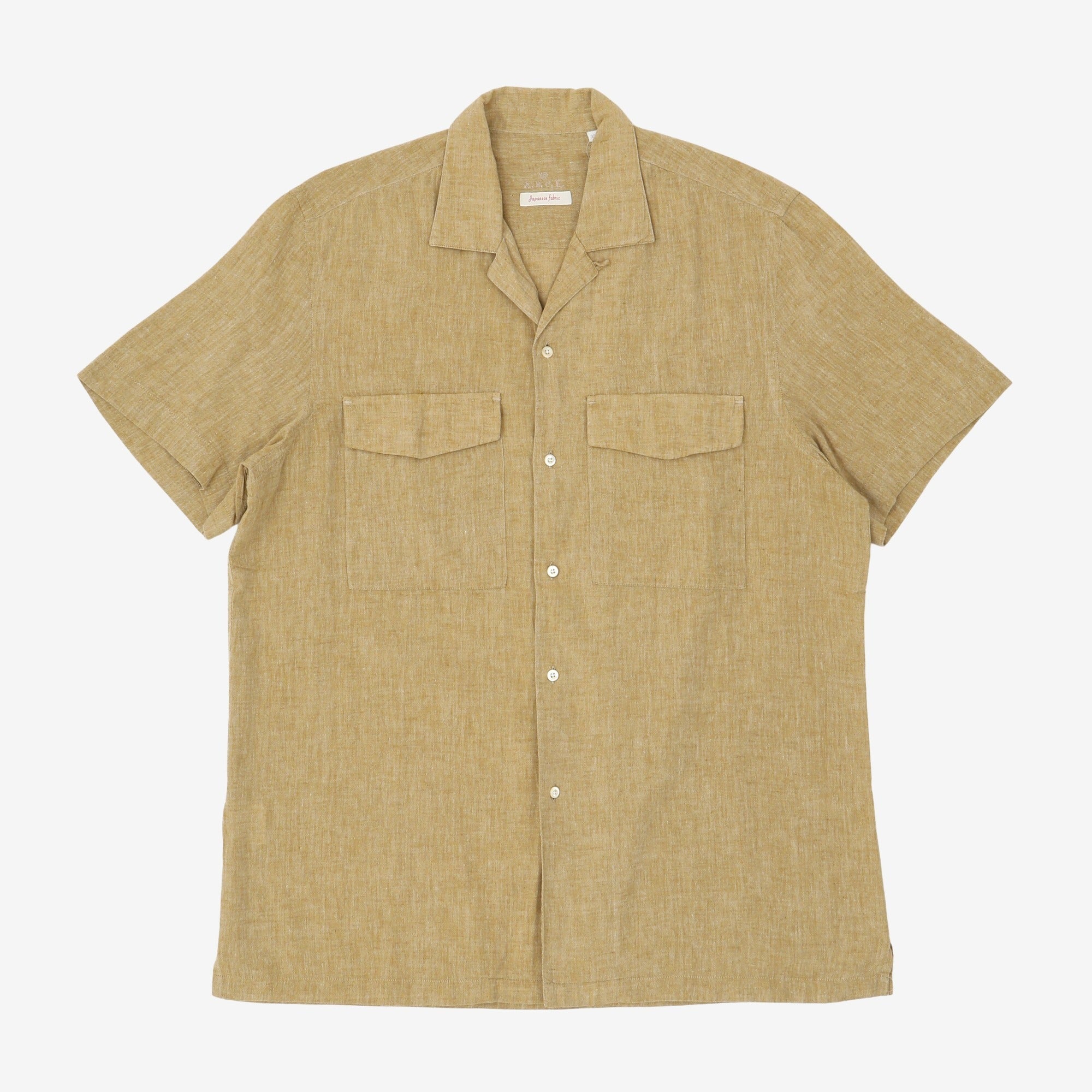 Cotton Linen Camp Shirt