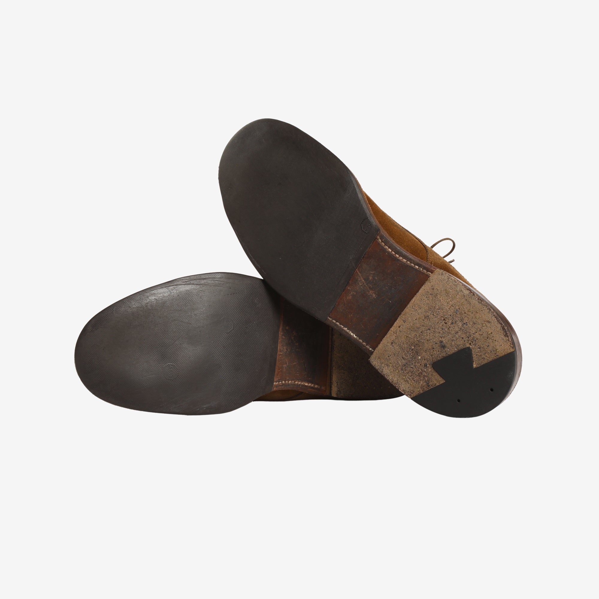 Suede Plain Toe Blucher