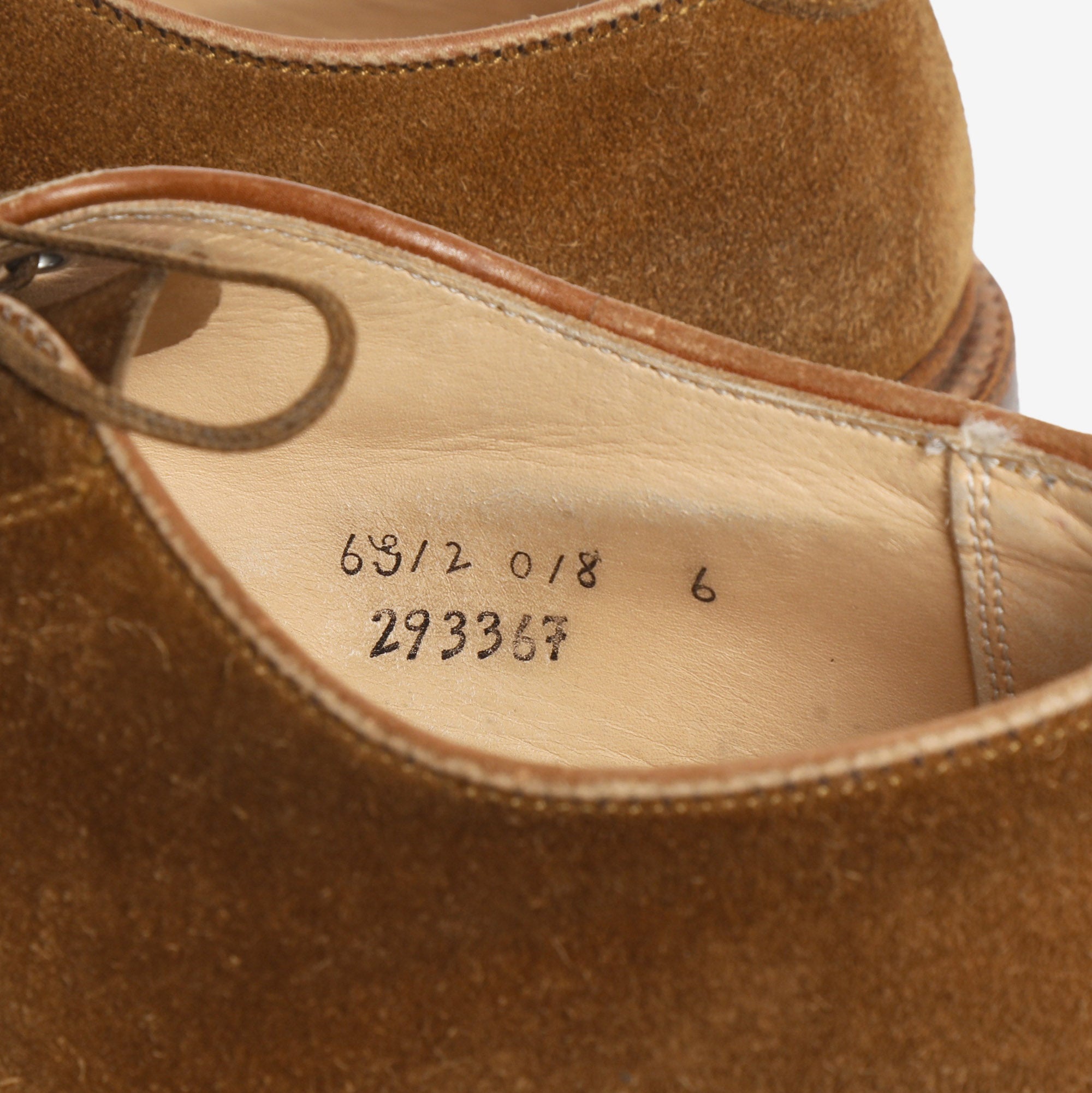 Suede Plain Toe Blucher