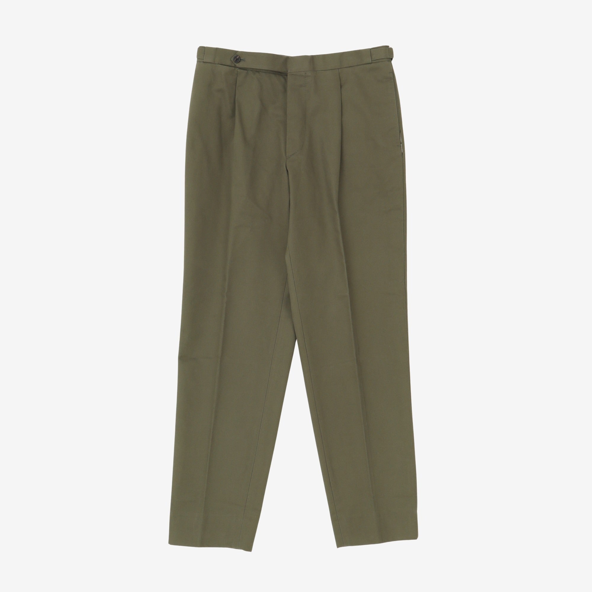 Pleated Twill Suit Pants