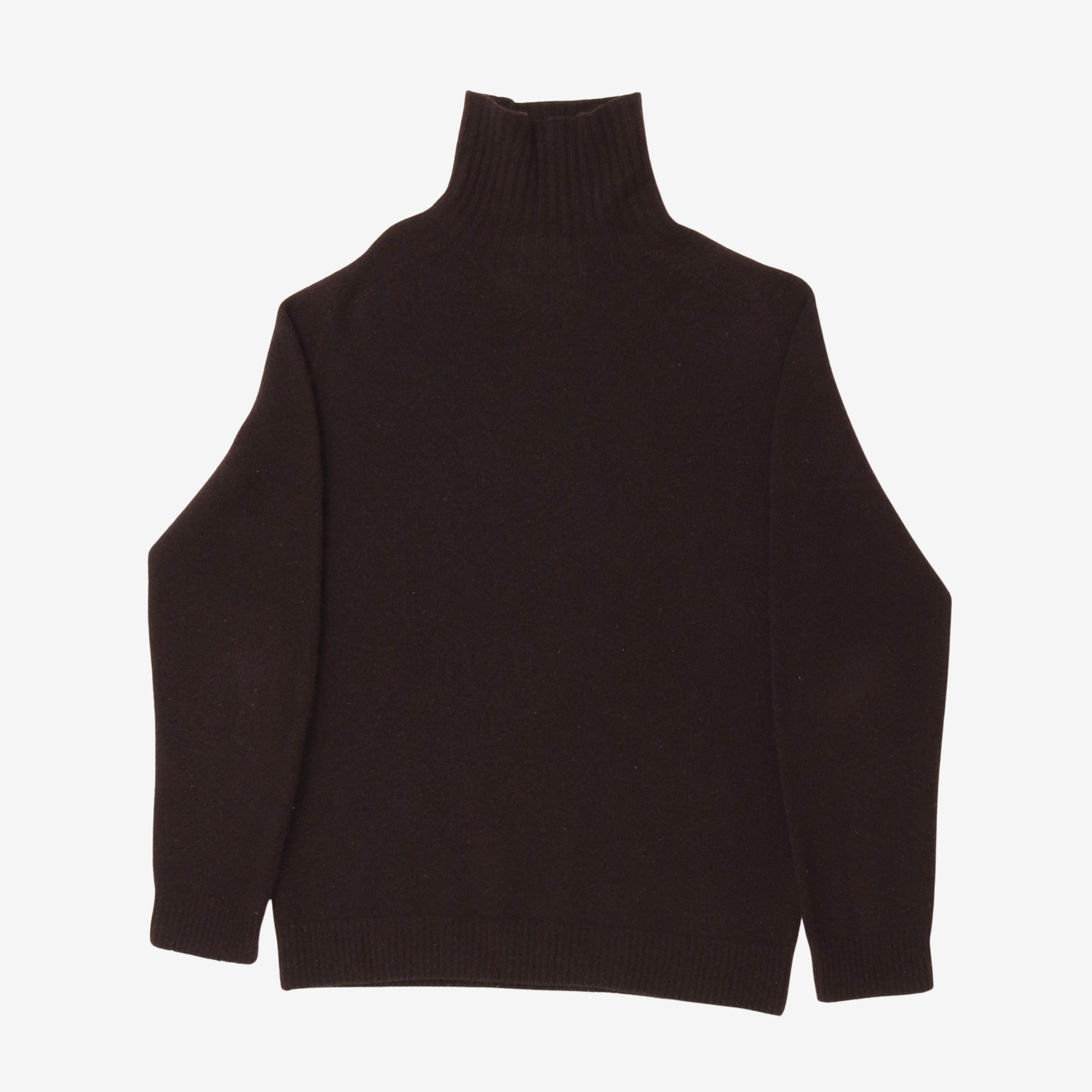 Mock Neck Wool Jumper