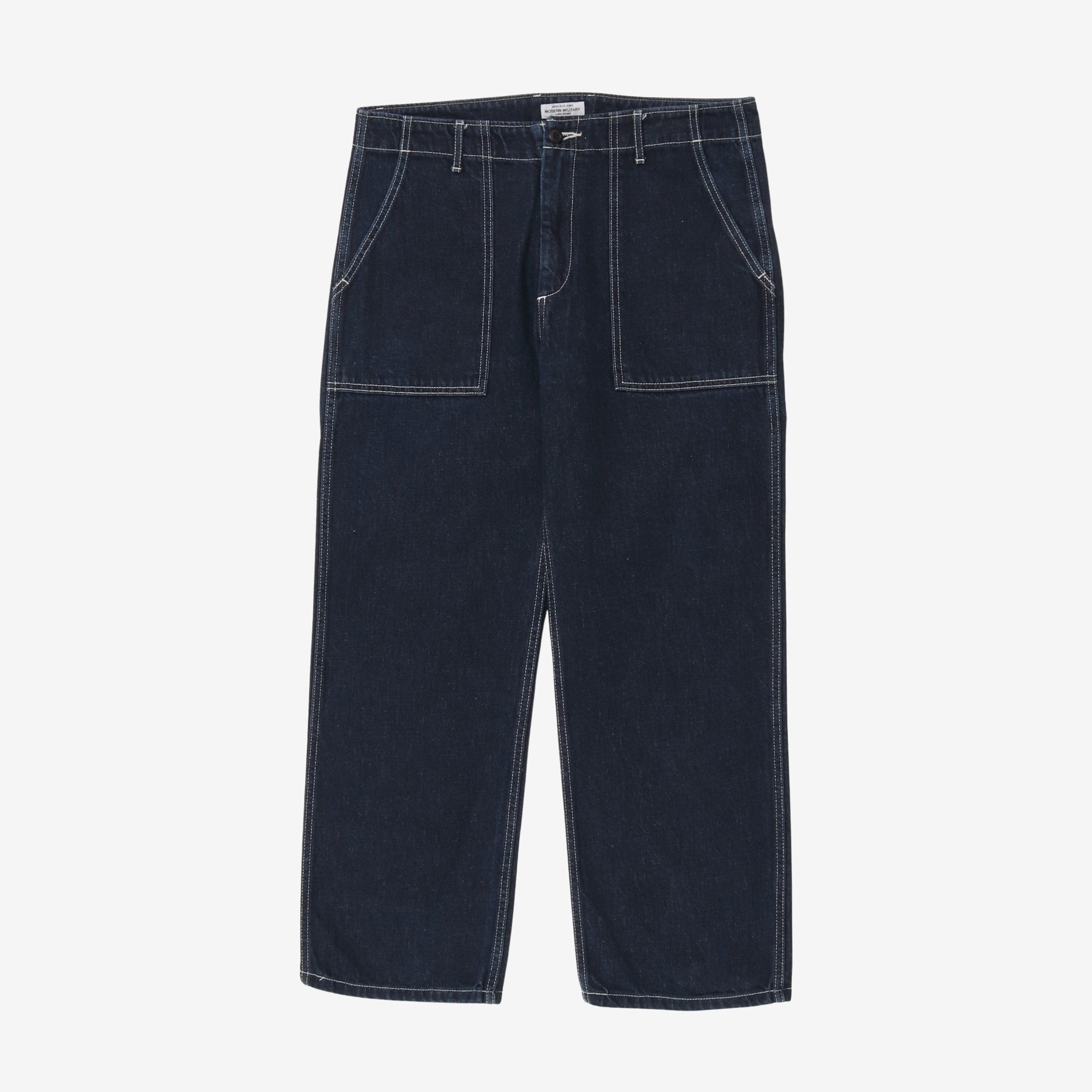 Modern Military Denim Baker Pants