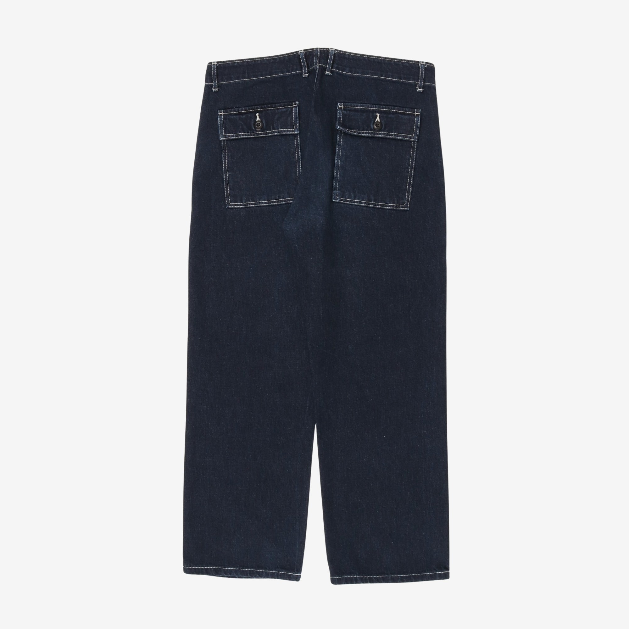 Modern Military Denim Baker Pants