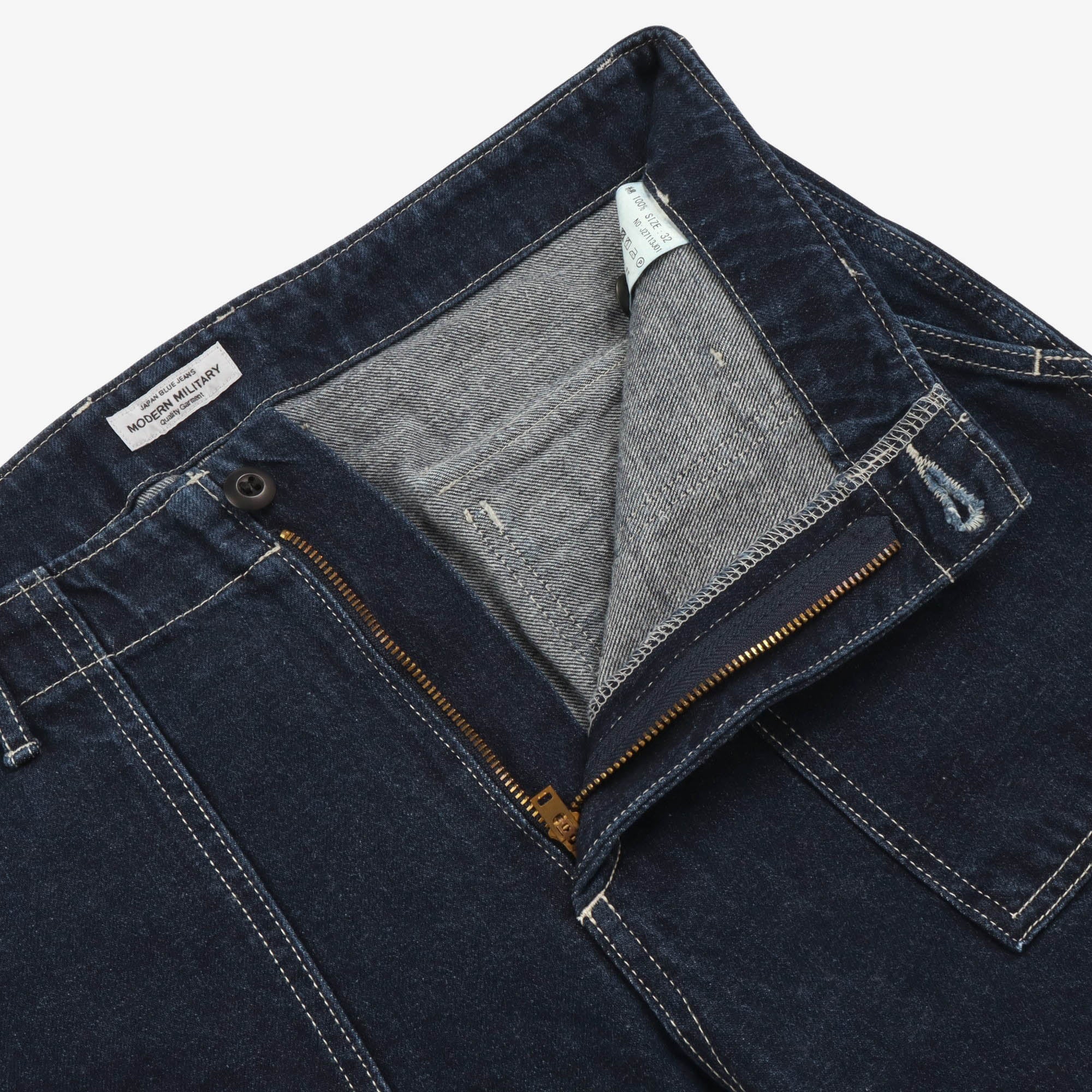 Modern Military Denim Baker Pants