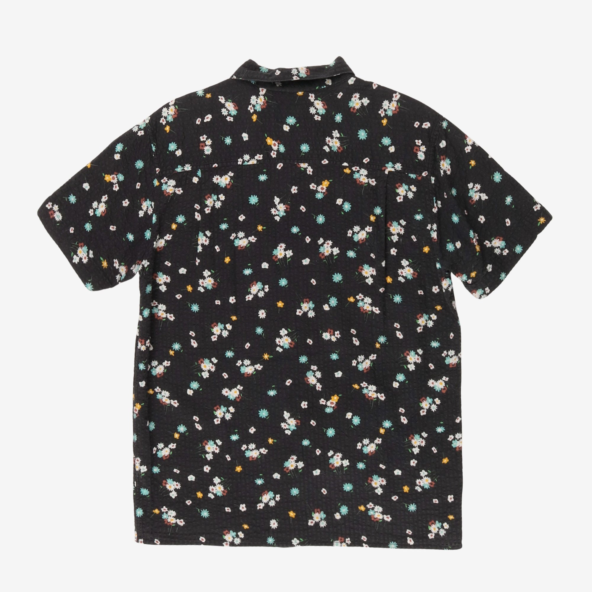 SS Seersucker Floral Shirt