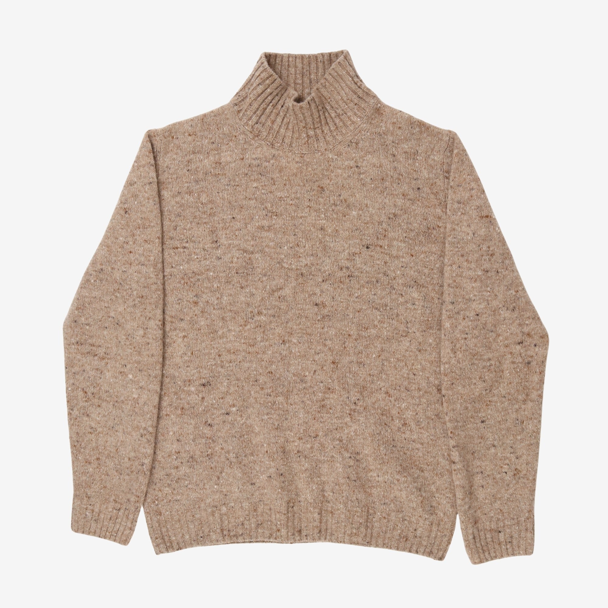 Cashmere Blend Mock Neck Sweater