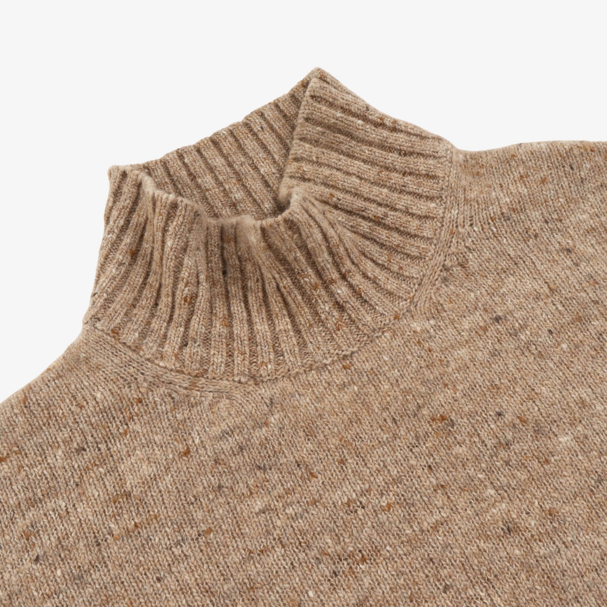 Cashmere Blend Mock Neck Sweater