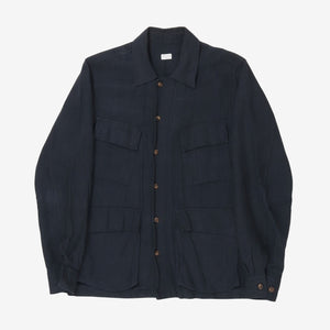 Linen Four Pocket Field Overshirt