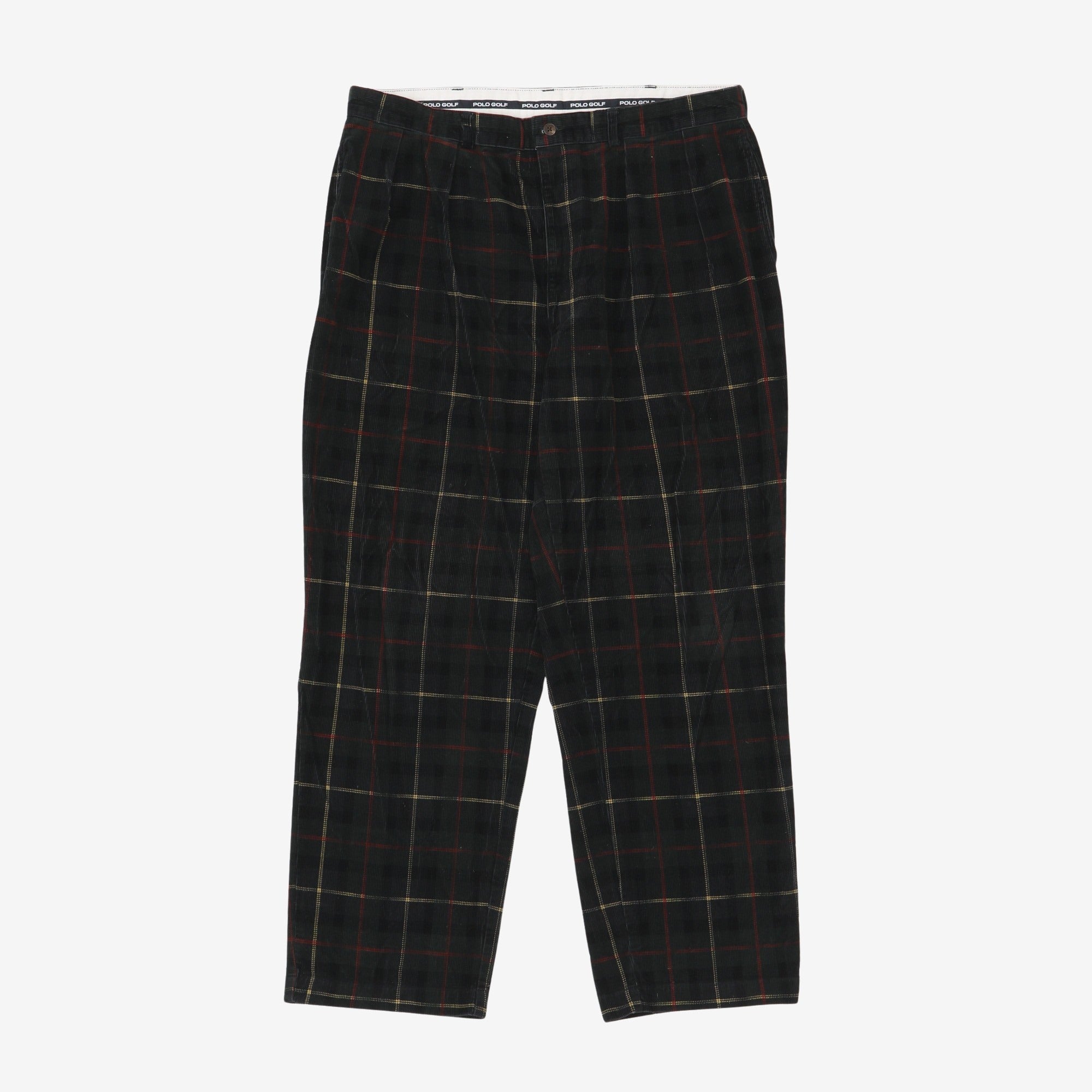 Check Corduroy Trousers (39W X 31L)