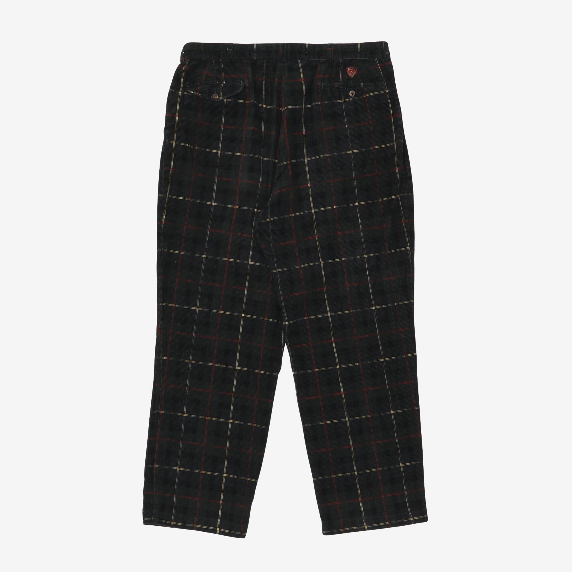 Check Corduroy Trousers (39W X 31L)