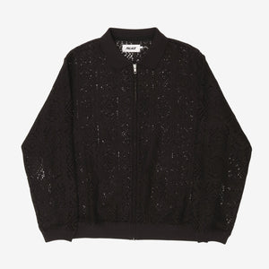 Crochet Zip LS Polo