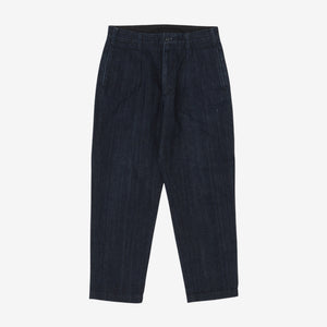 Pleated Denim Pant