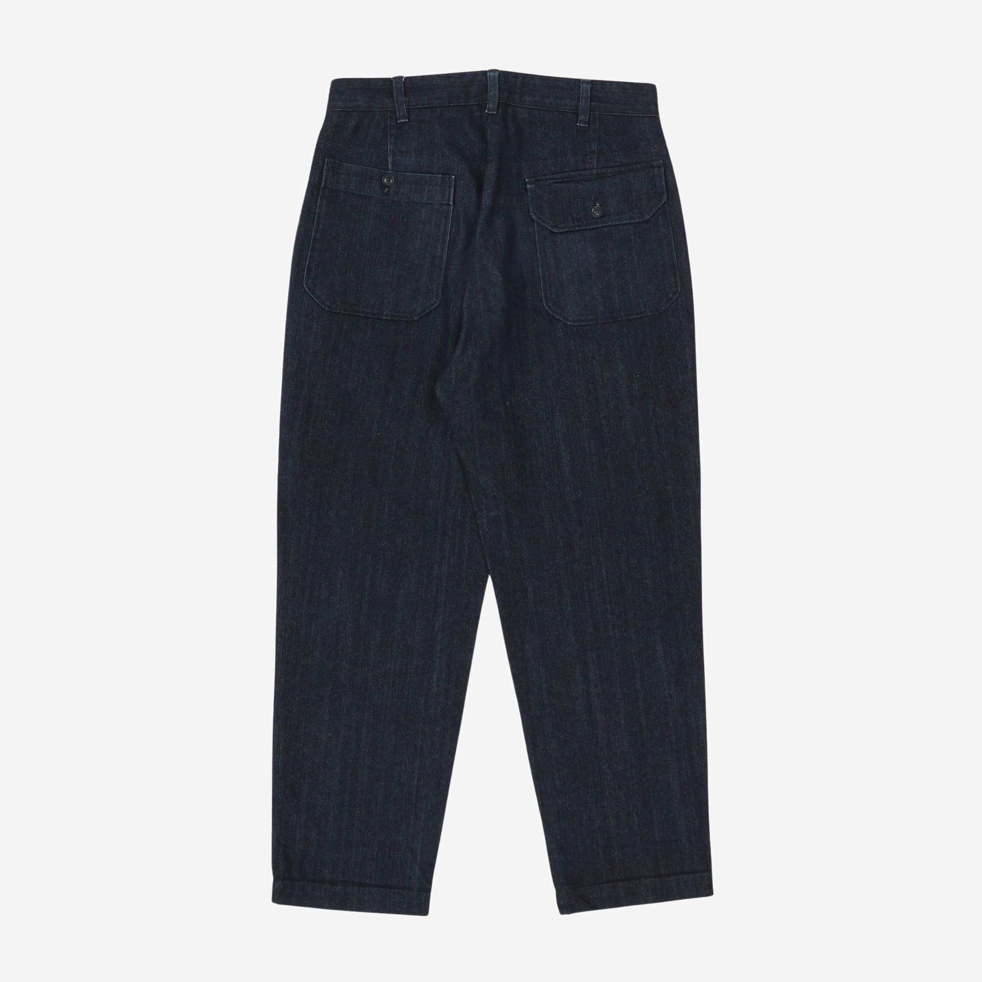 Pleated Denim Pant