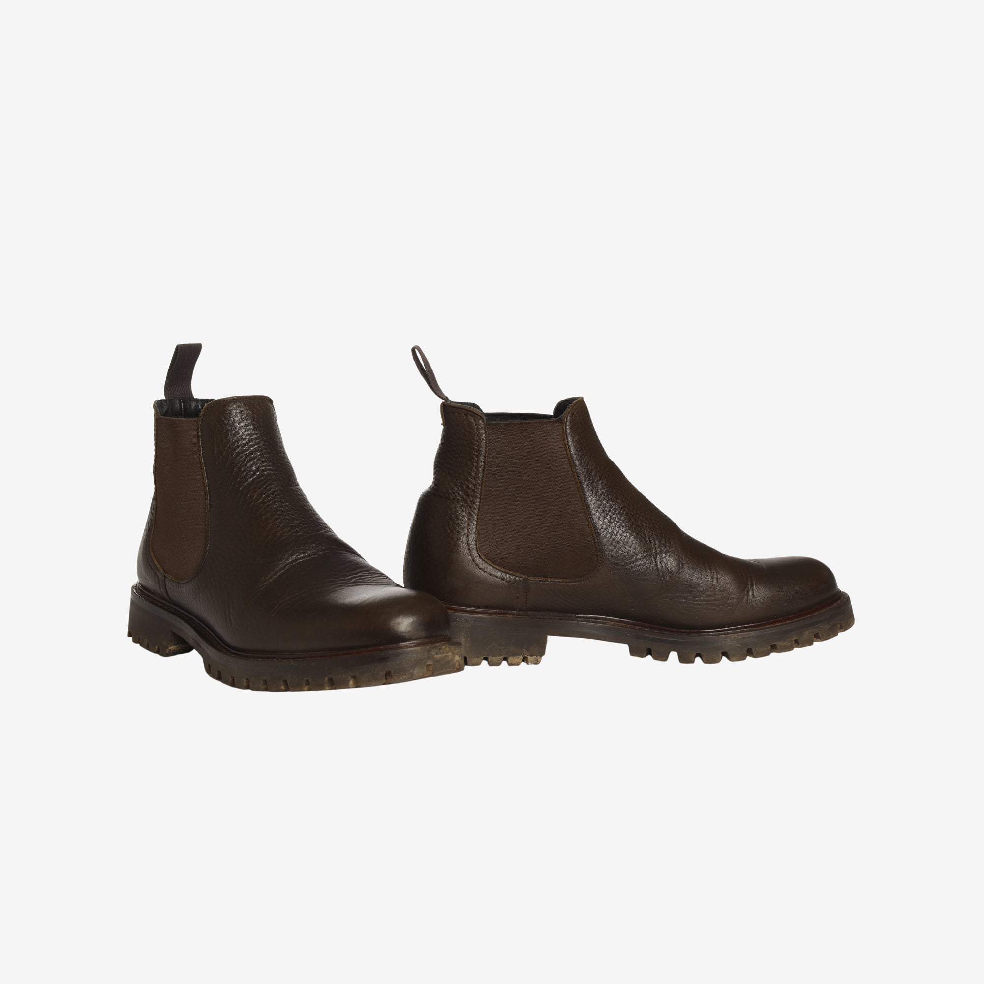 Leather Grain Chelsea Boots