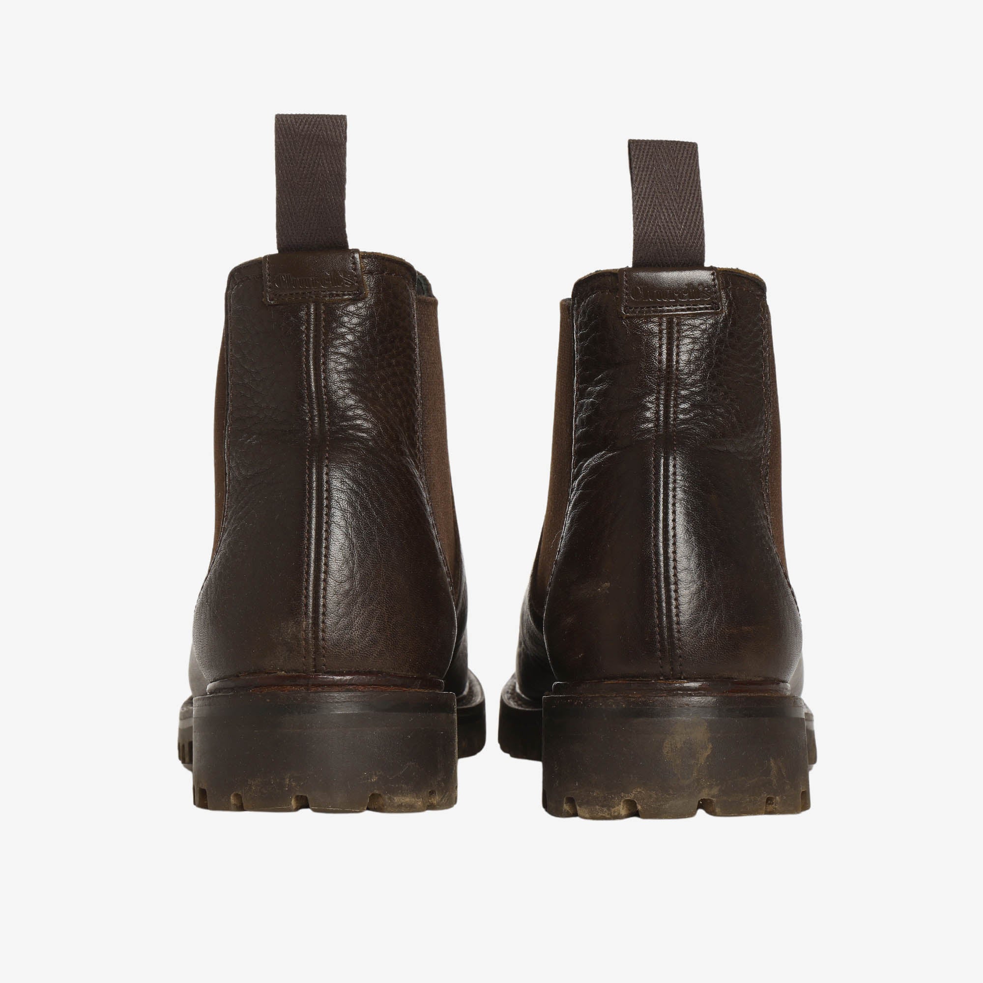 Leather Grain Chelsea Boots