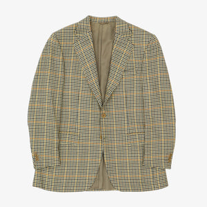 Houndstooth Check Wool Blazer