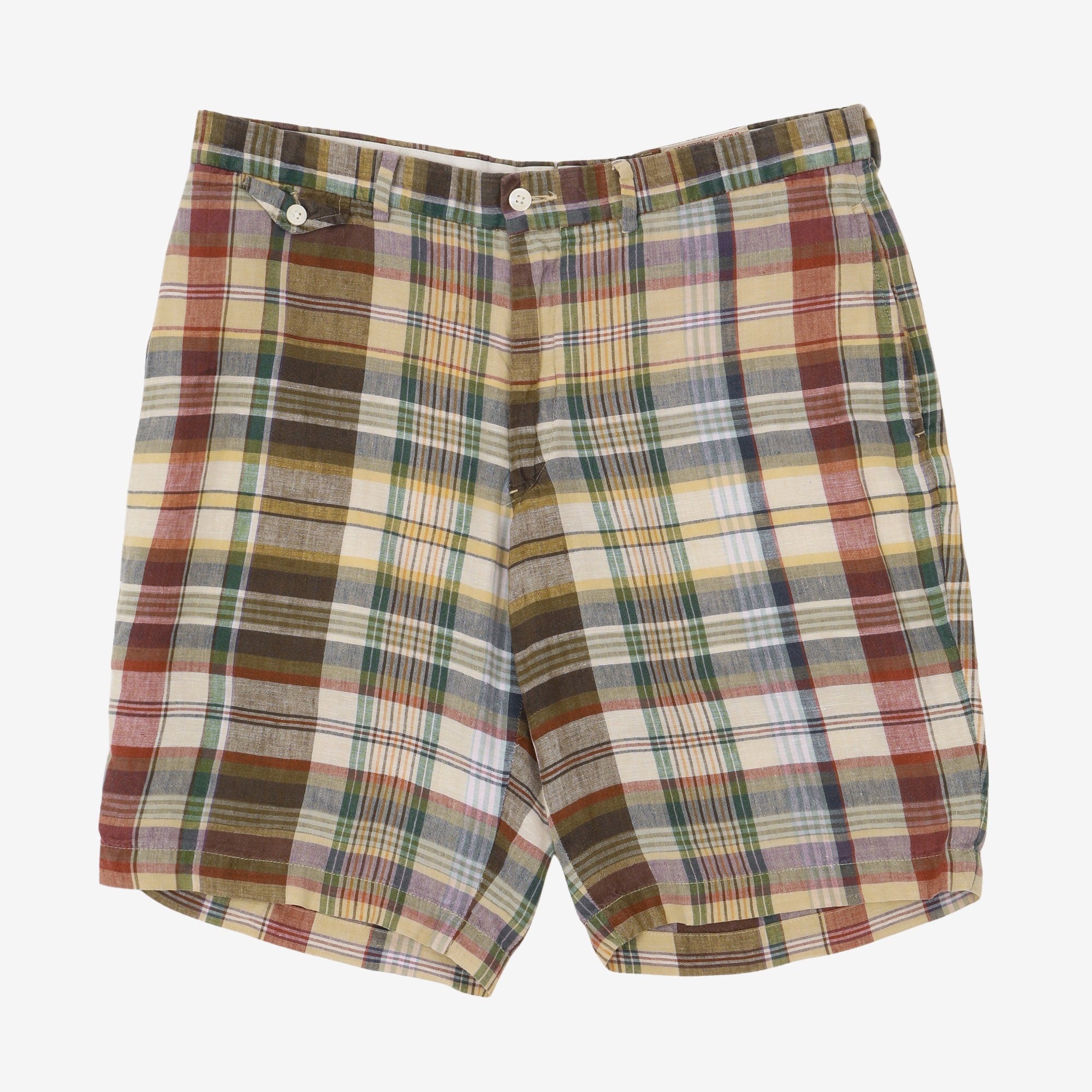 Madras Linen Shorts