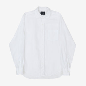Linen Spread Collar Shirt