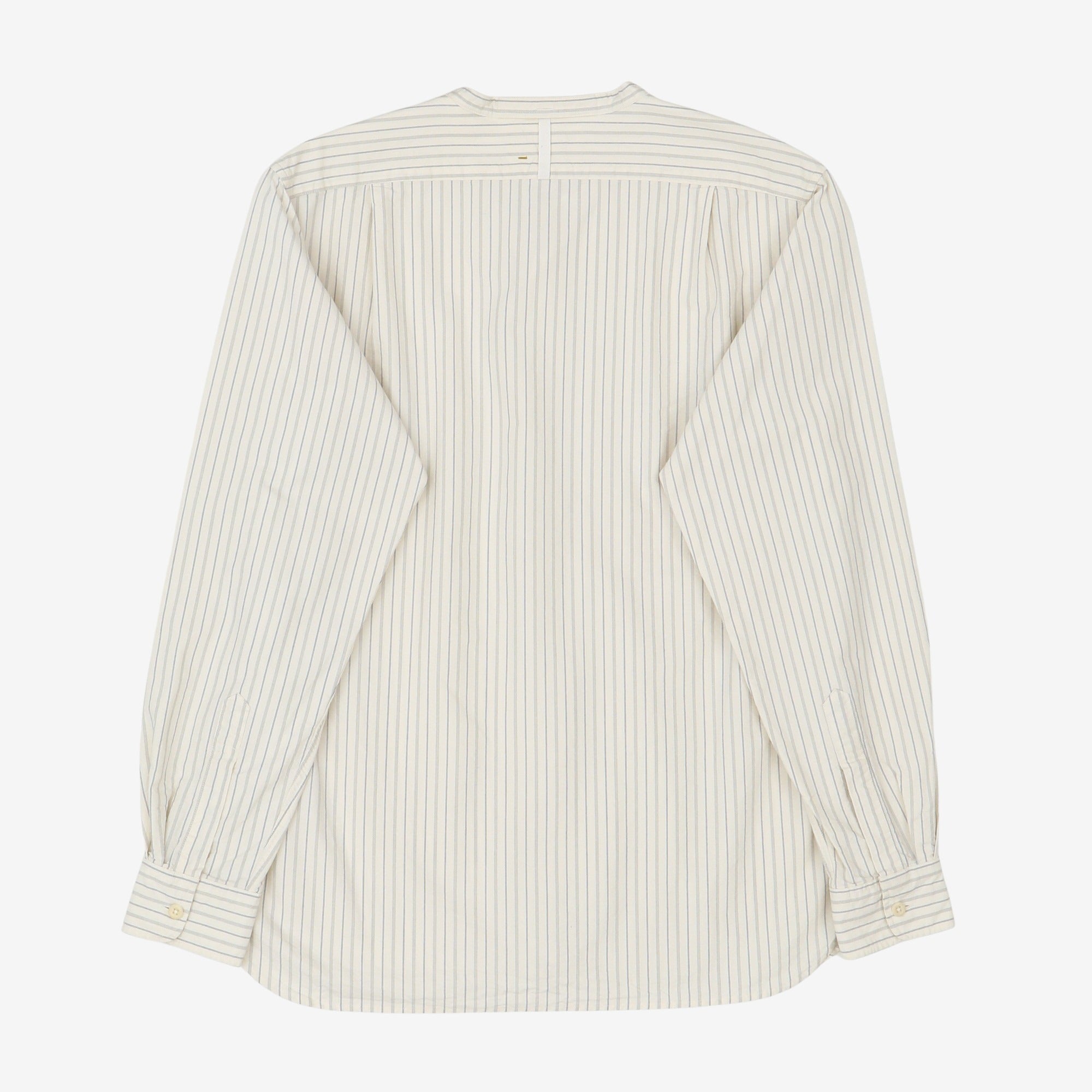 MHL Collarless Striped Shirt