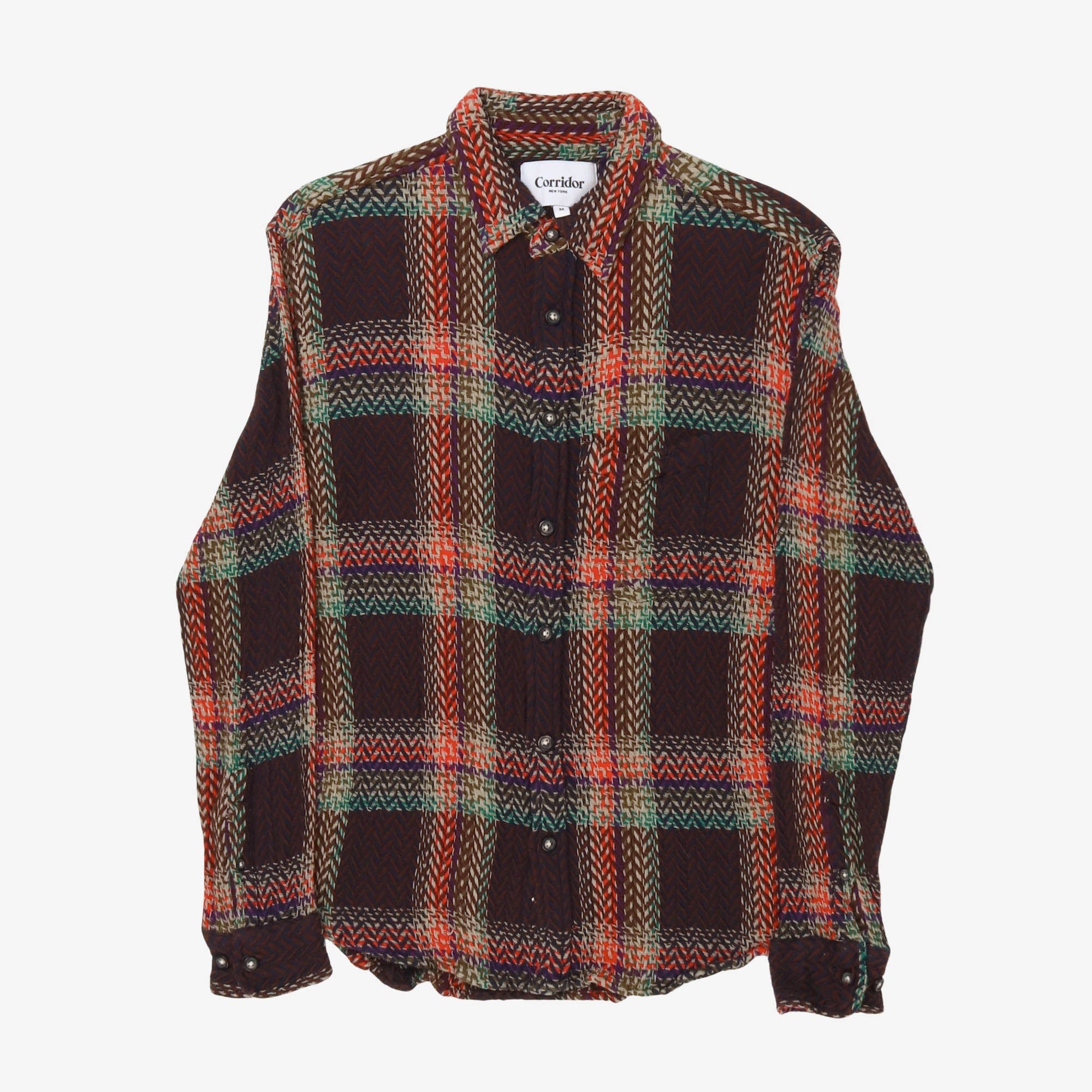 Jacquard Plaid Shirt