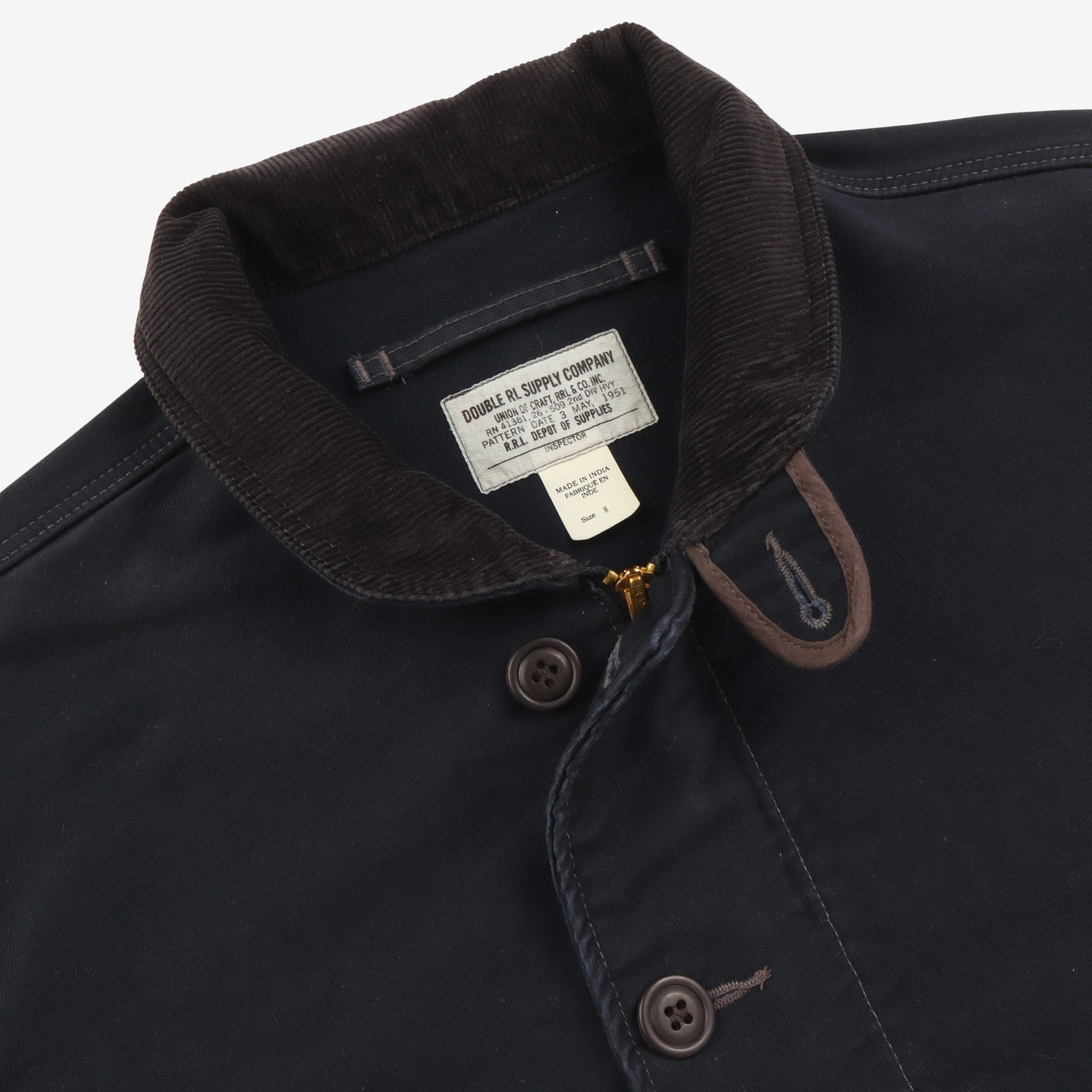 Corduroy-Collar Deck Jacket