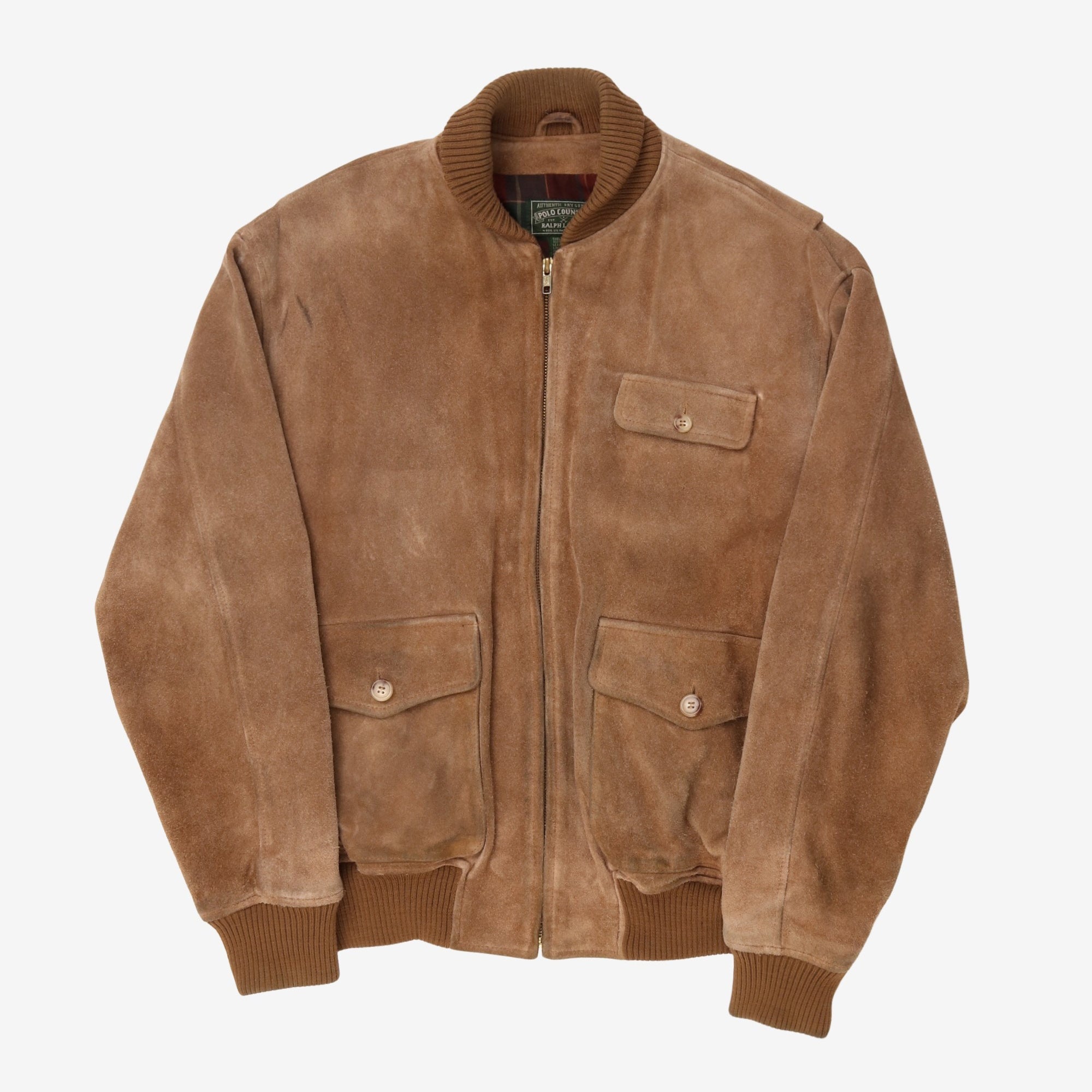 Suede Bomber Jacket