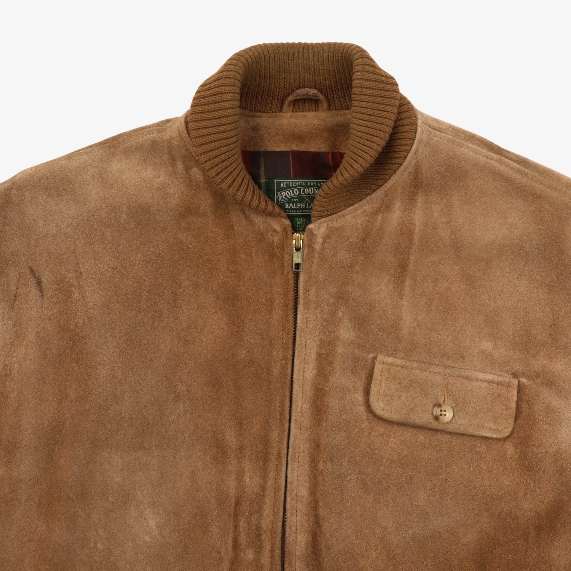 Suede Bomber Jacket